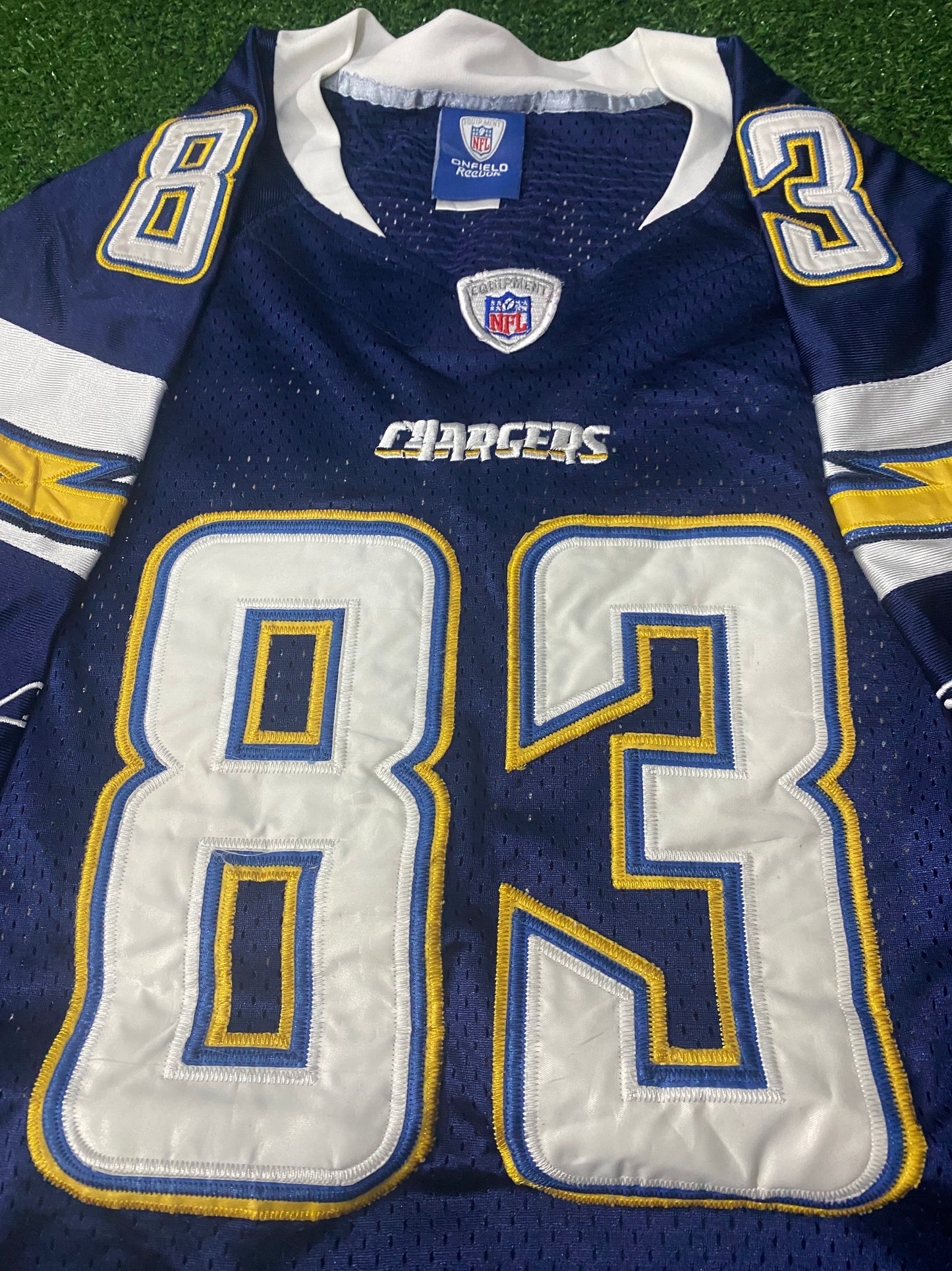San Diego Chargers USA NFL American Football Big XXL 2XL Mans Reebok Jackson 83 Jersey