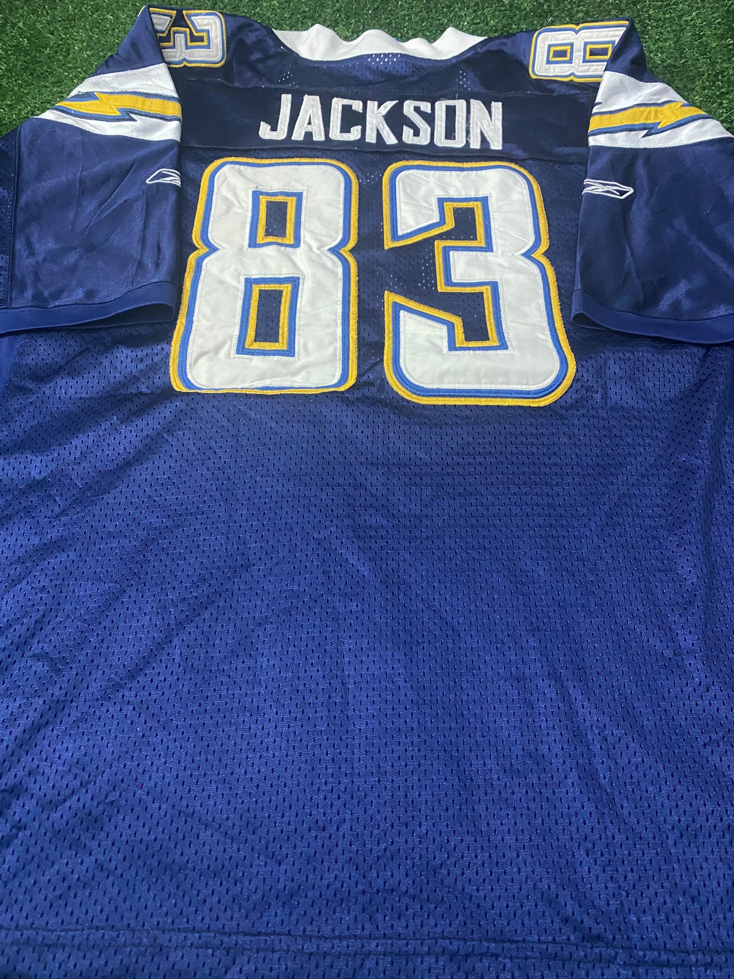 San Diego Chargers USA NFL American Football Big XXL 2XL Mans Reebok Jackson 83 Jersey