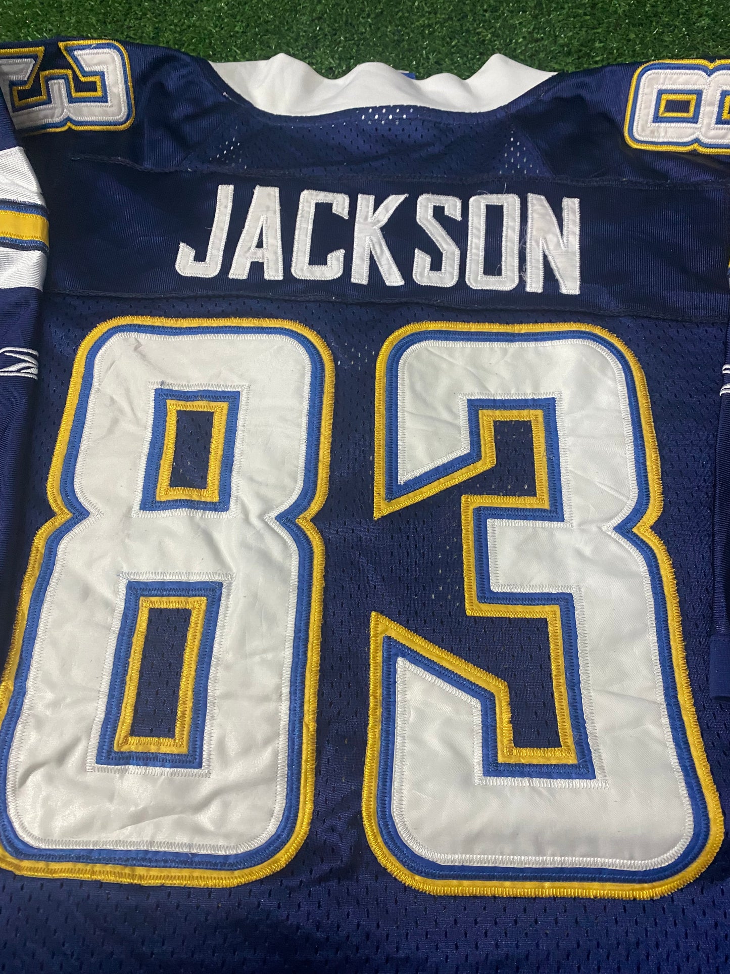 San Diego Chargers USA NFL American Football Big XXL 2XL Mans Reebok Jackson 83 Jersey