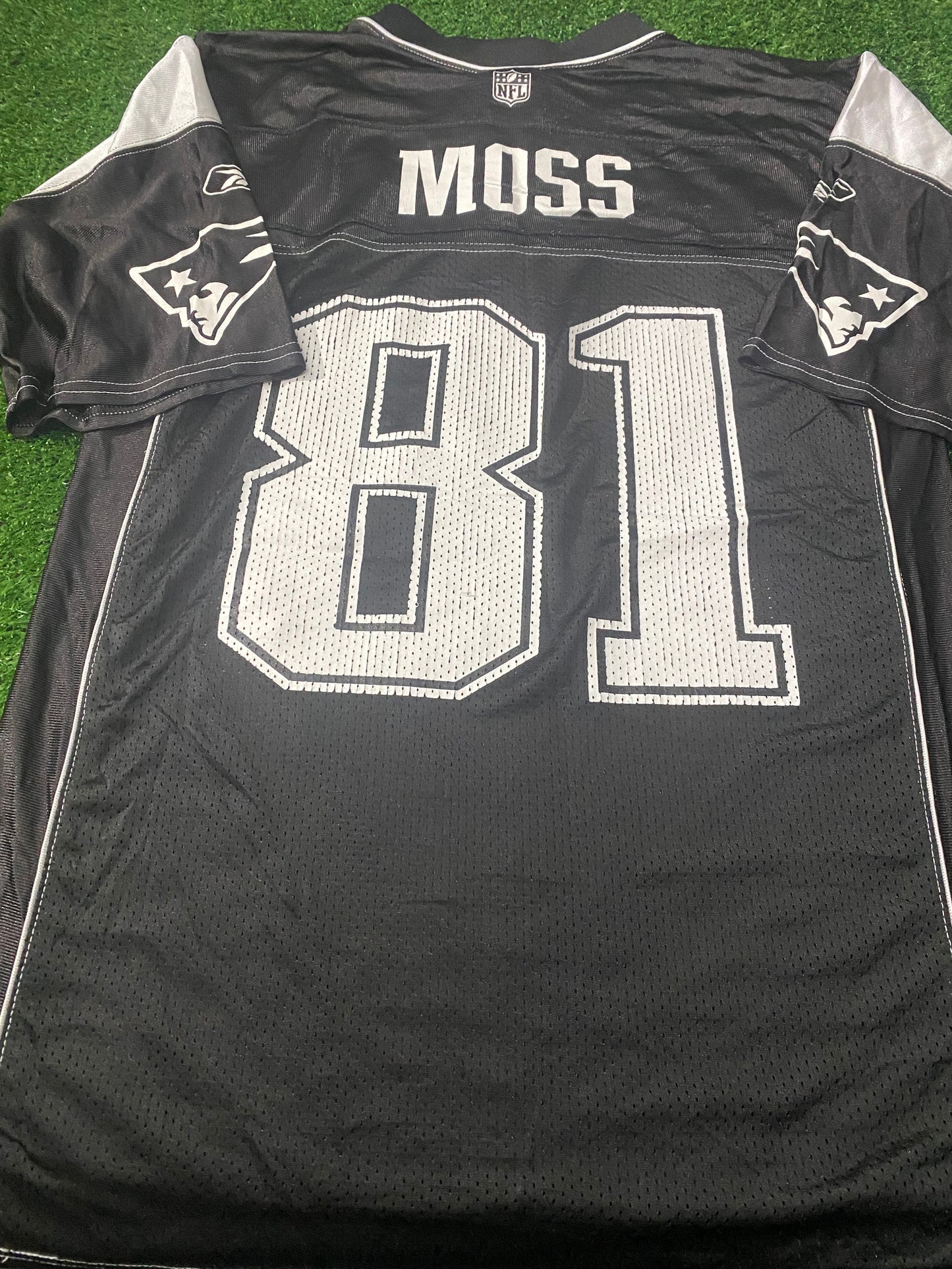 New England Patriots USA NFL American Football Medium Mans Moss no81 Reebok Jersey