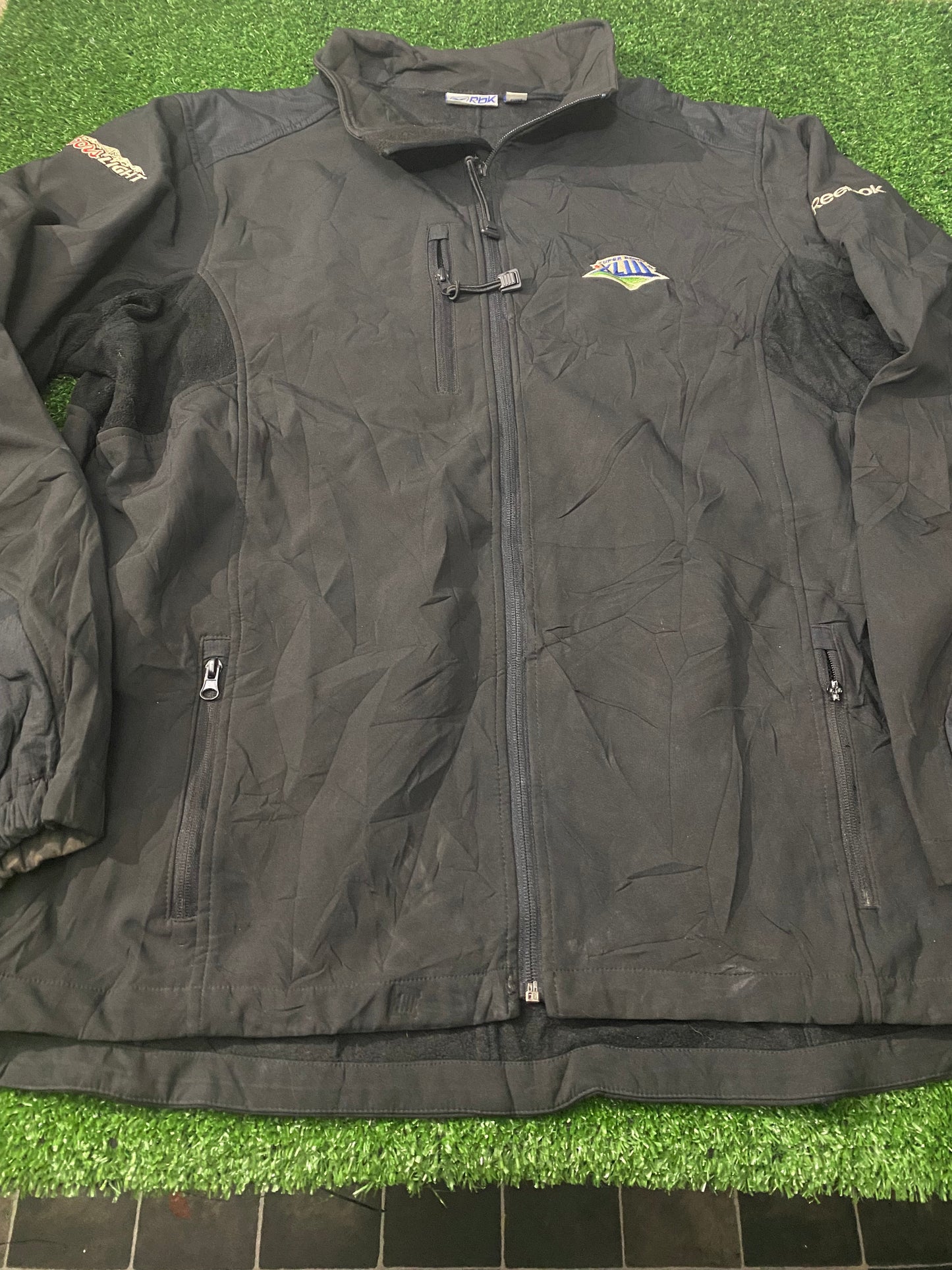 Superbowl XLIII NFL American Football USA XXL 2XL Mans Rare Reebok Jacket / Coat