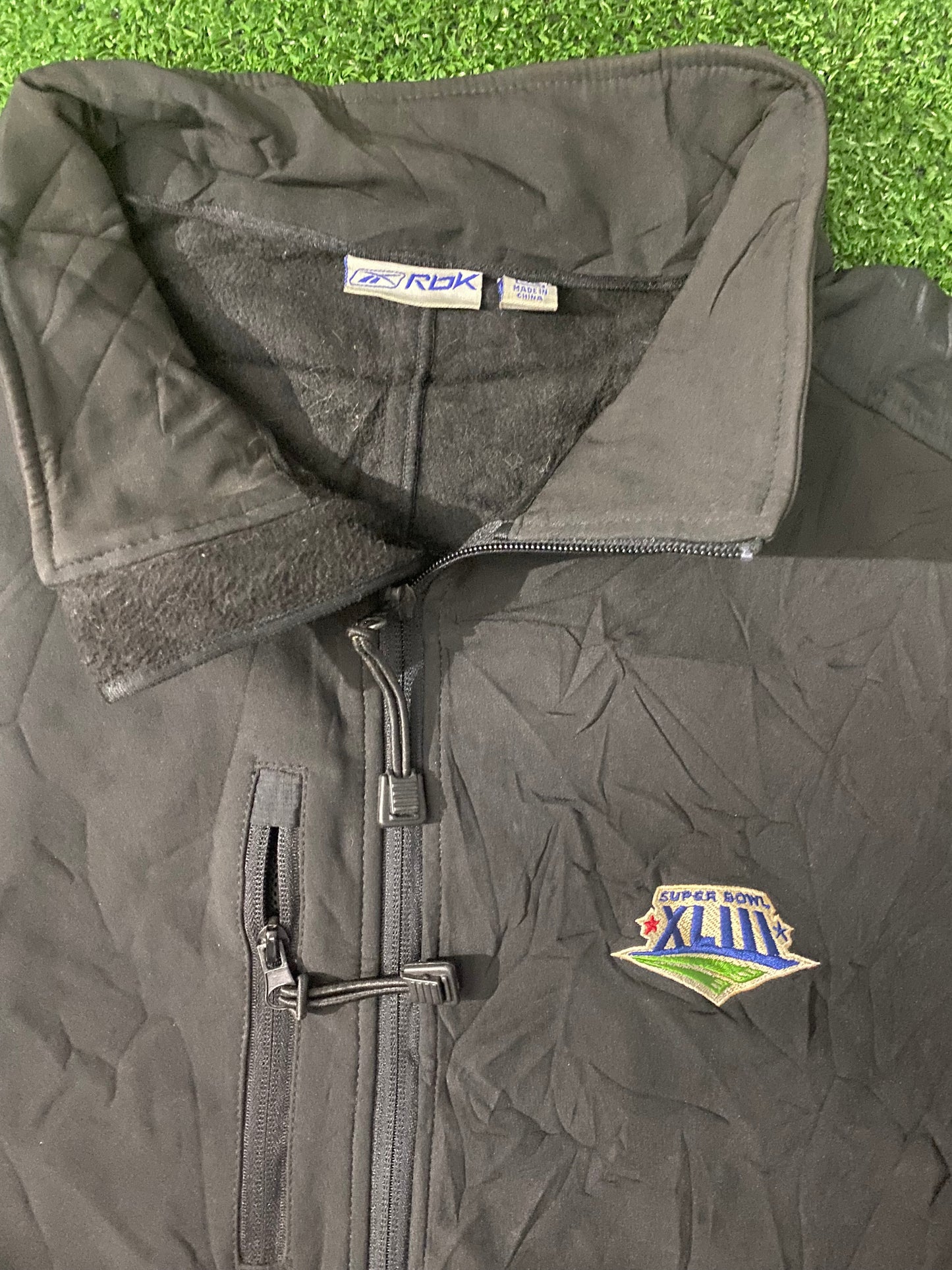 Superbowl XLIII NFL American Football USA XXL 2XL Mans Rare Reebok Jacket / Coat