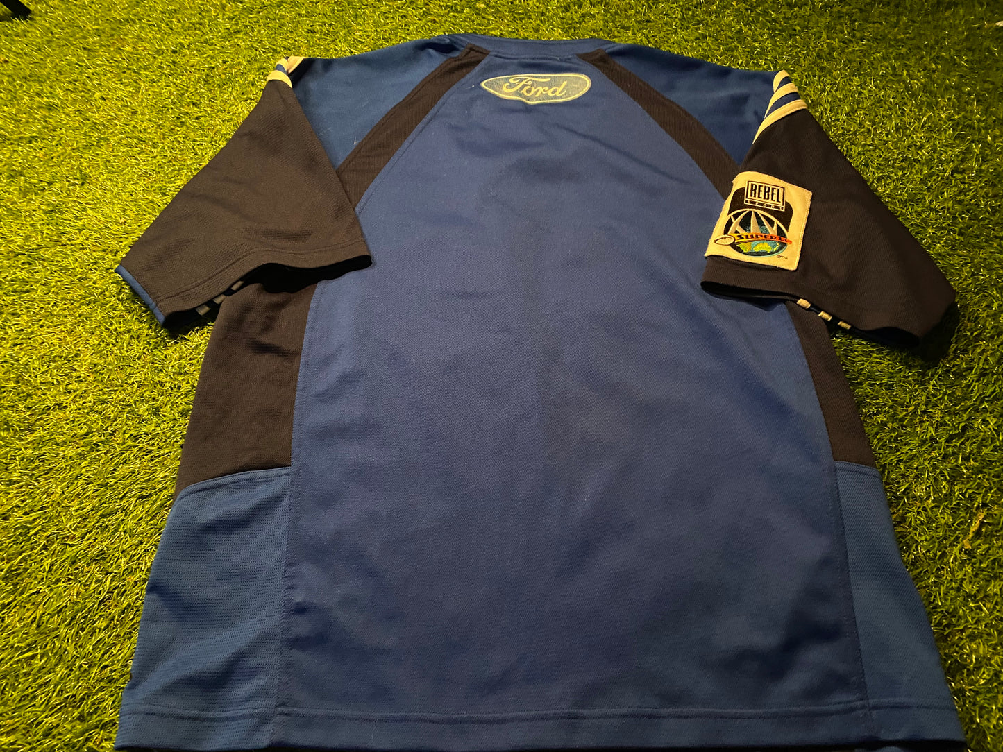 The Blues New Zealand Auckland Rugby Union Large Mans Rare Vintage Adidas Jersey