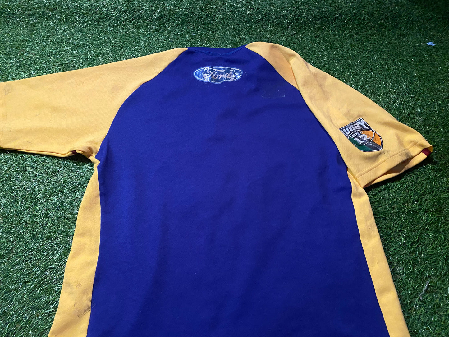 The Hurricanes New Zealand Rugby Union Football Small to Medium Mans Adidas Made Jersey