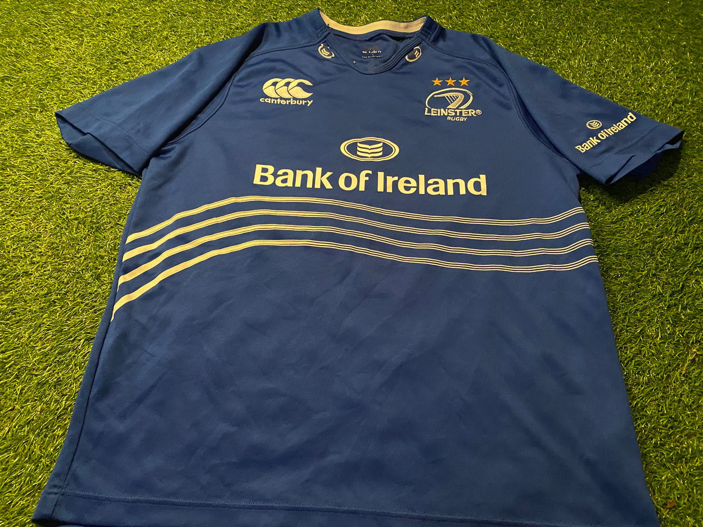 Leinster Eire Irish Ireland Rugby Union Football Large Mans CCC Made Home Jersey