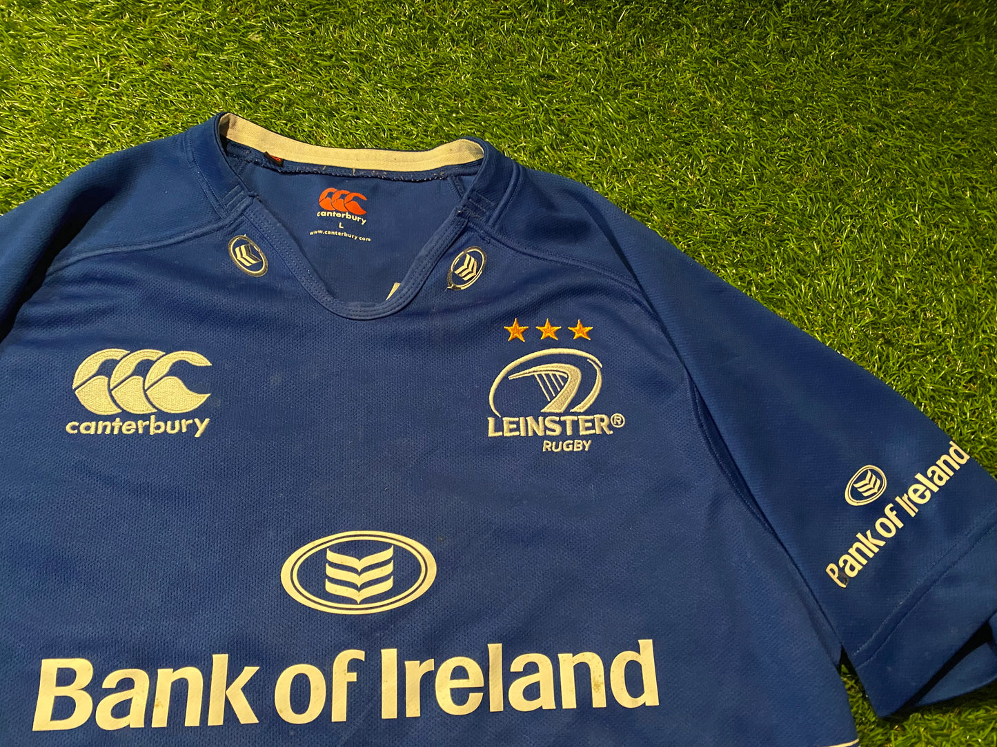 Leinster Eire Irish Ireland Rugby Union Football Large Mans CCC Made Home Jersey
