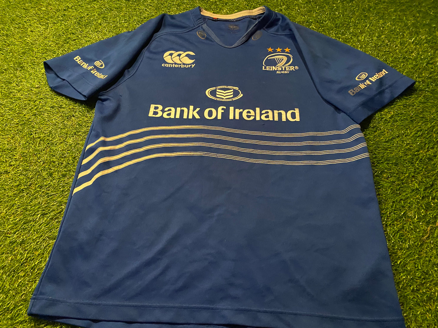 Leinster Eire Irish Ireland Rugby Union Football Large Mans CCC Made Home Jersey