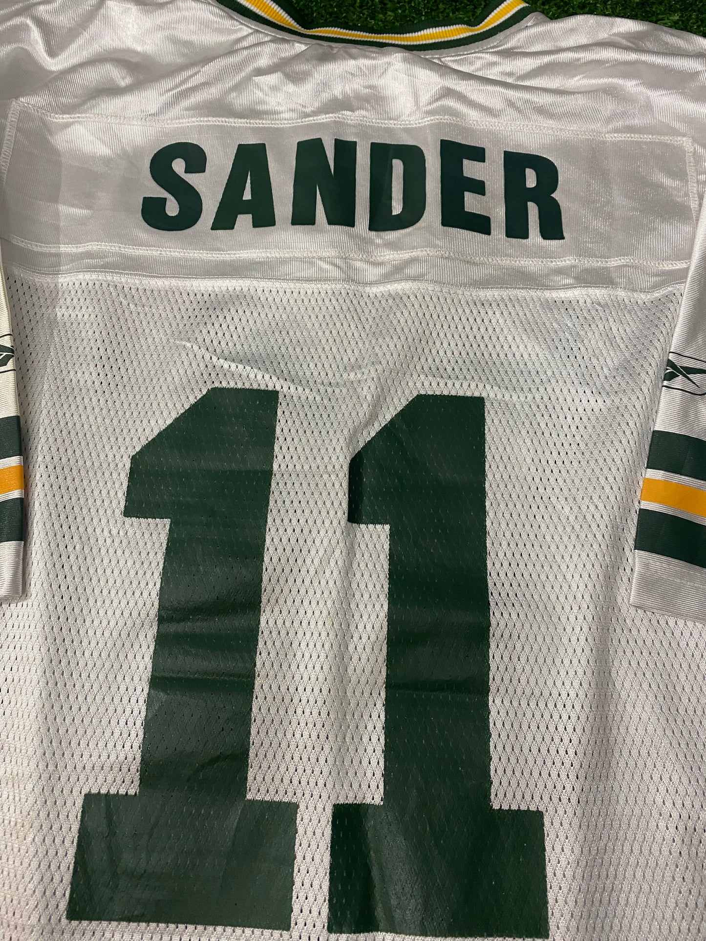 Green Bay Packers USA NFL American Football Big XXL 2XL Mans BJ Sander no11 Reebok Jersey