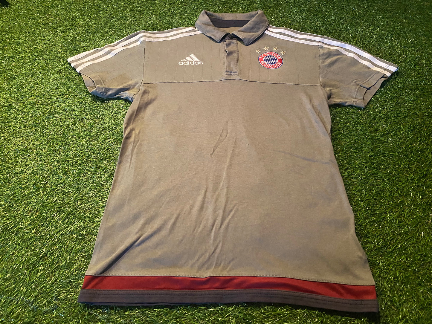 Bayern Munich German Germany Soccer Small Mans Adidas Made Polo Shirt