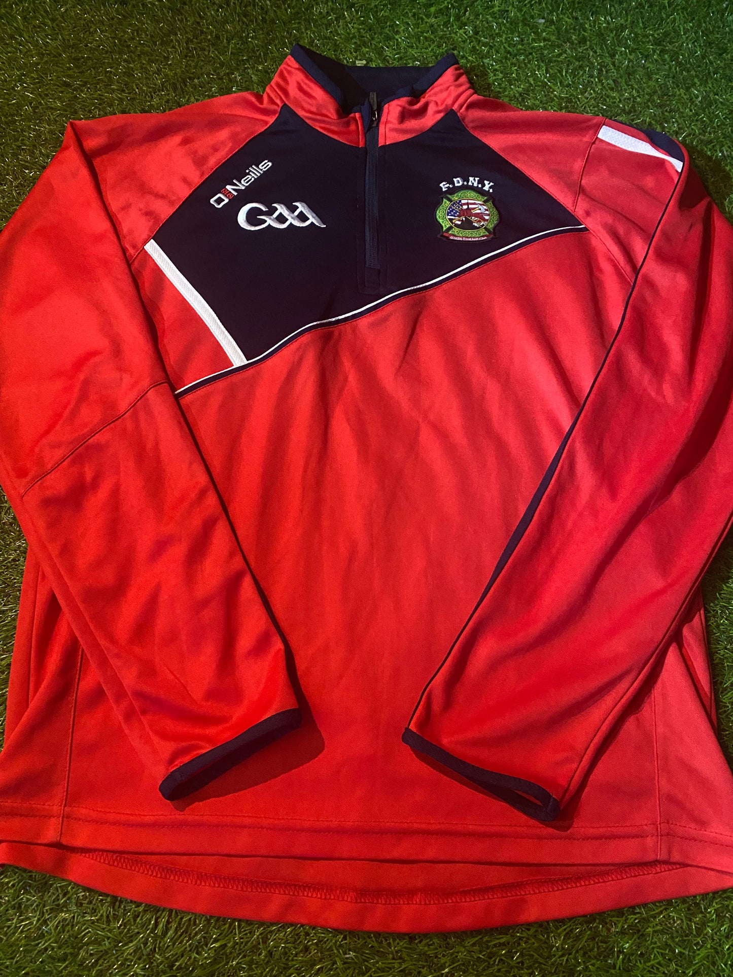 FDNY Fire Dept New York USA GAA Gaelic Football Medium mans Training Top / Jacket