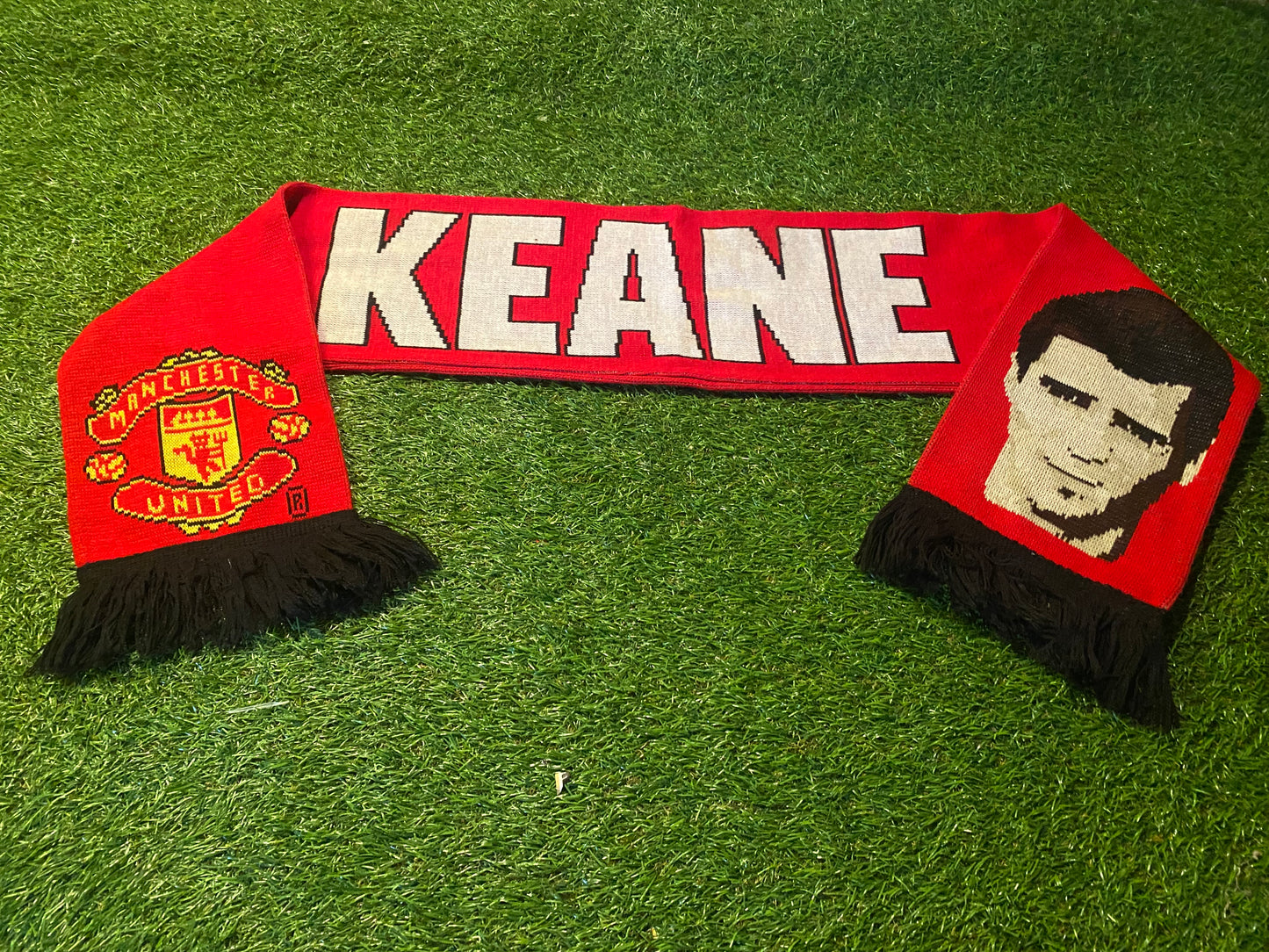 Manchester United Roy Keane Ireland Football Soccer Full Size Vintage Adult Scarf Scarves