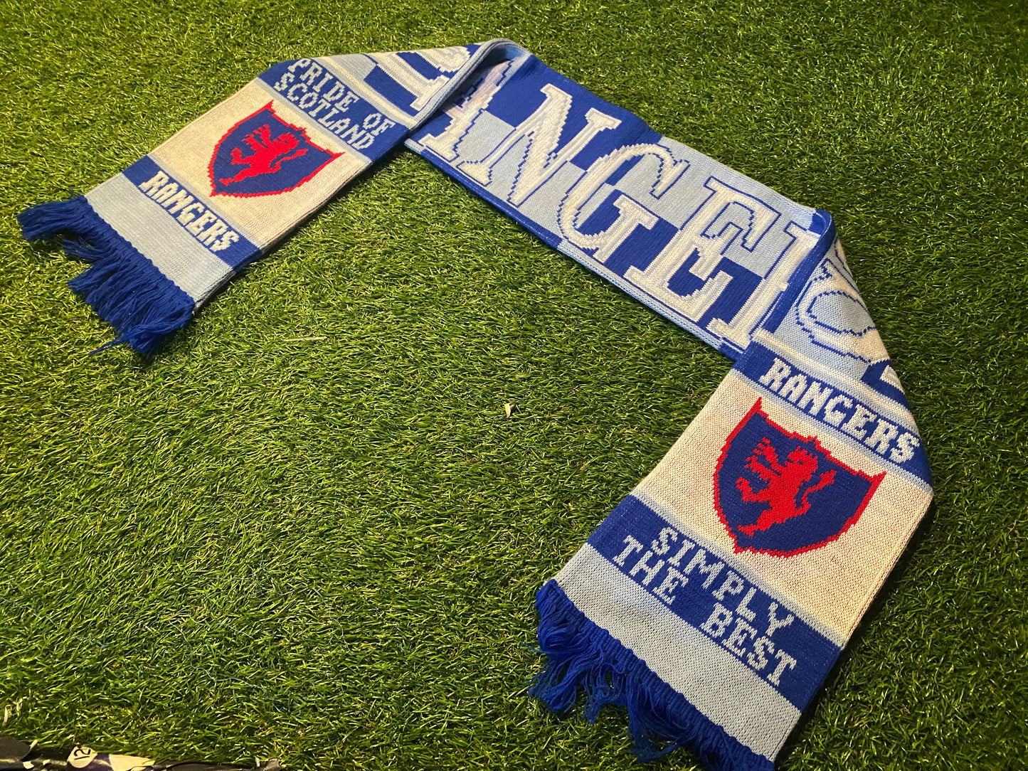 Glasgow Rangers FC Scotland Scottish Football Soccer Full Size Vintage Adult Scarf Scarves