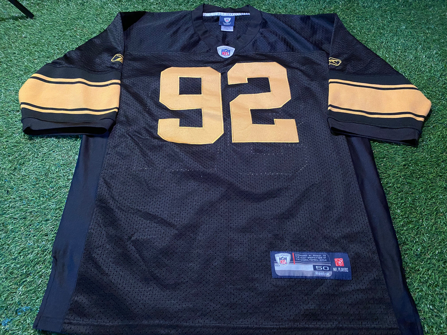 Pittsburgh Steelers USA NFL American Football Large Mans Harrison no92 Reebok Jersey