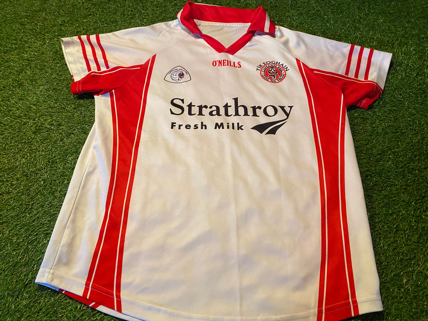 Co Tyrone Club Side GAA Gaelic Football Womans Females Adult Size 14 Match Worn No8 Jersey