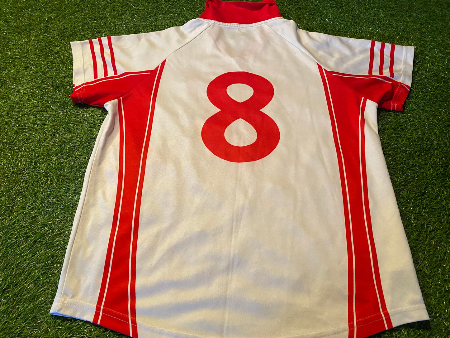 Co Tyrone Club Side GAA Gaelic Football Womans Females Adult Size 14 Match Worn No8 Jersey