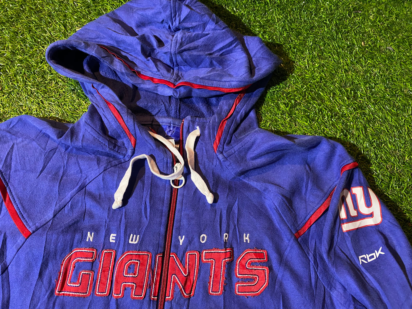 NY New York Giants NFL American Football USA Medium Mans Zip Up Hoody / Hooded Top