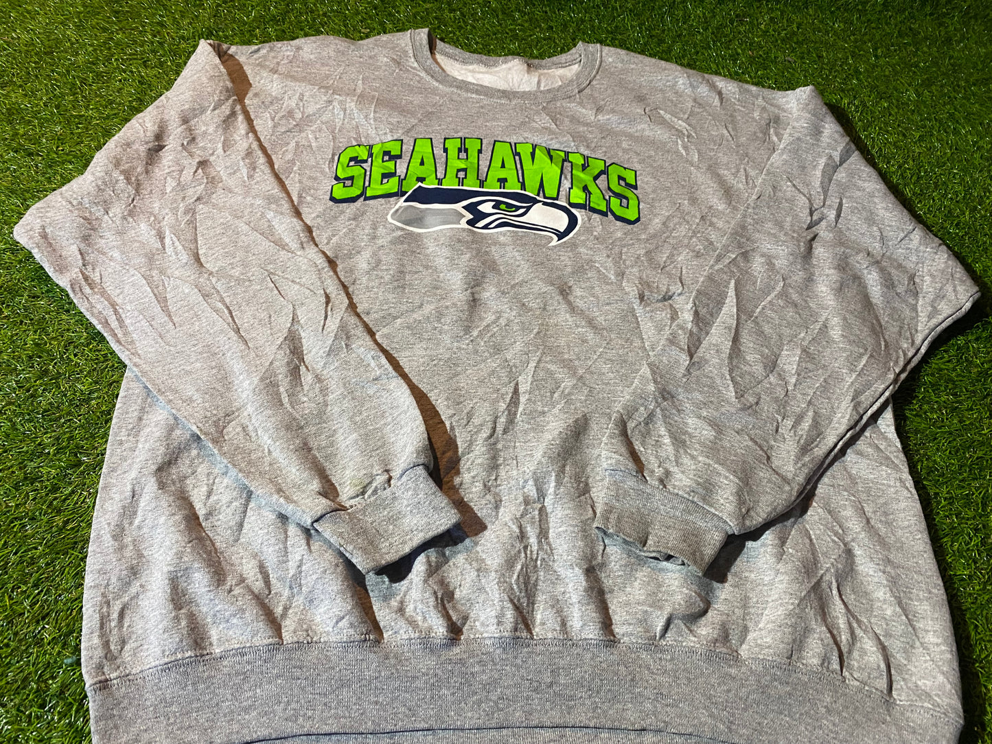 Seattle Seahawks USA NFL American Football Big XXL 2XL Mans Sweatshirt / Sweater