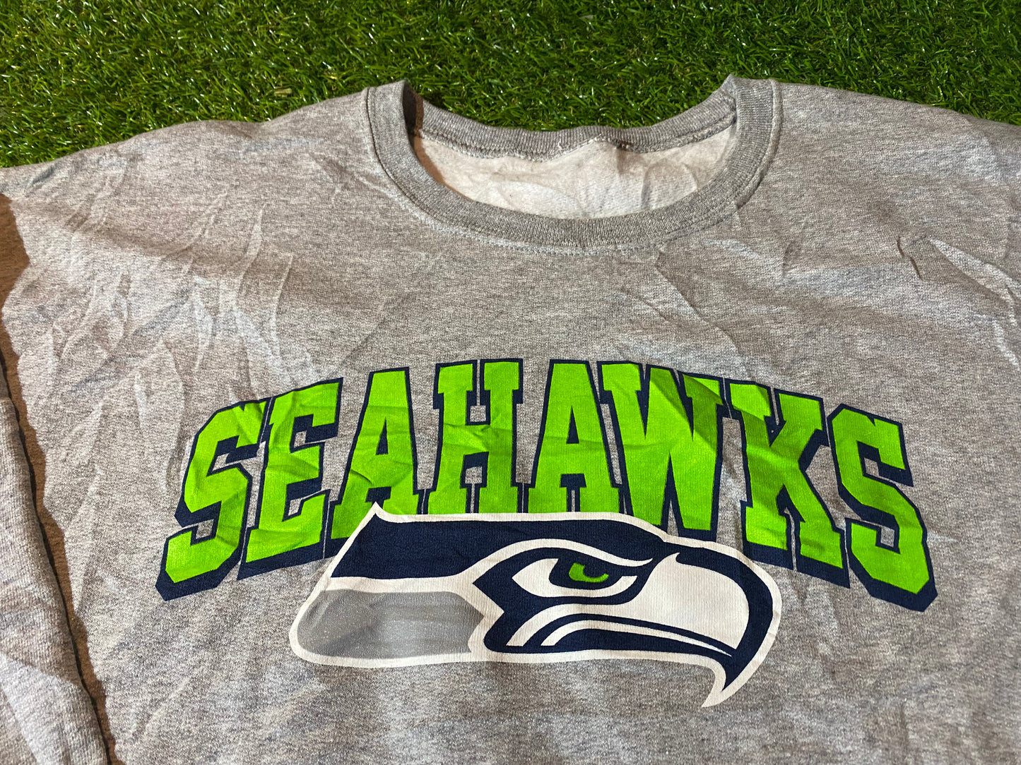 Seattle Seahawks USA NFL American Football Big XXL 2XL Mans Sweatshirt / Sweater