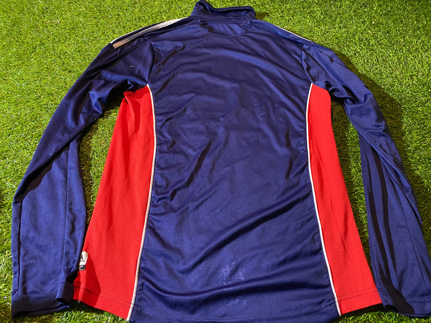 England English Cricket The Ashes Test Small Mans Rare Long Sleeved Adidas Jersey