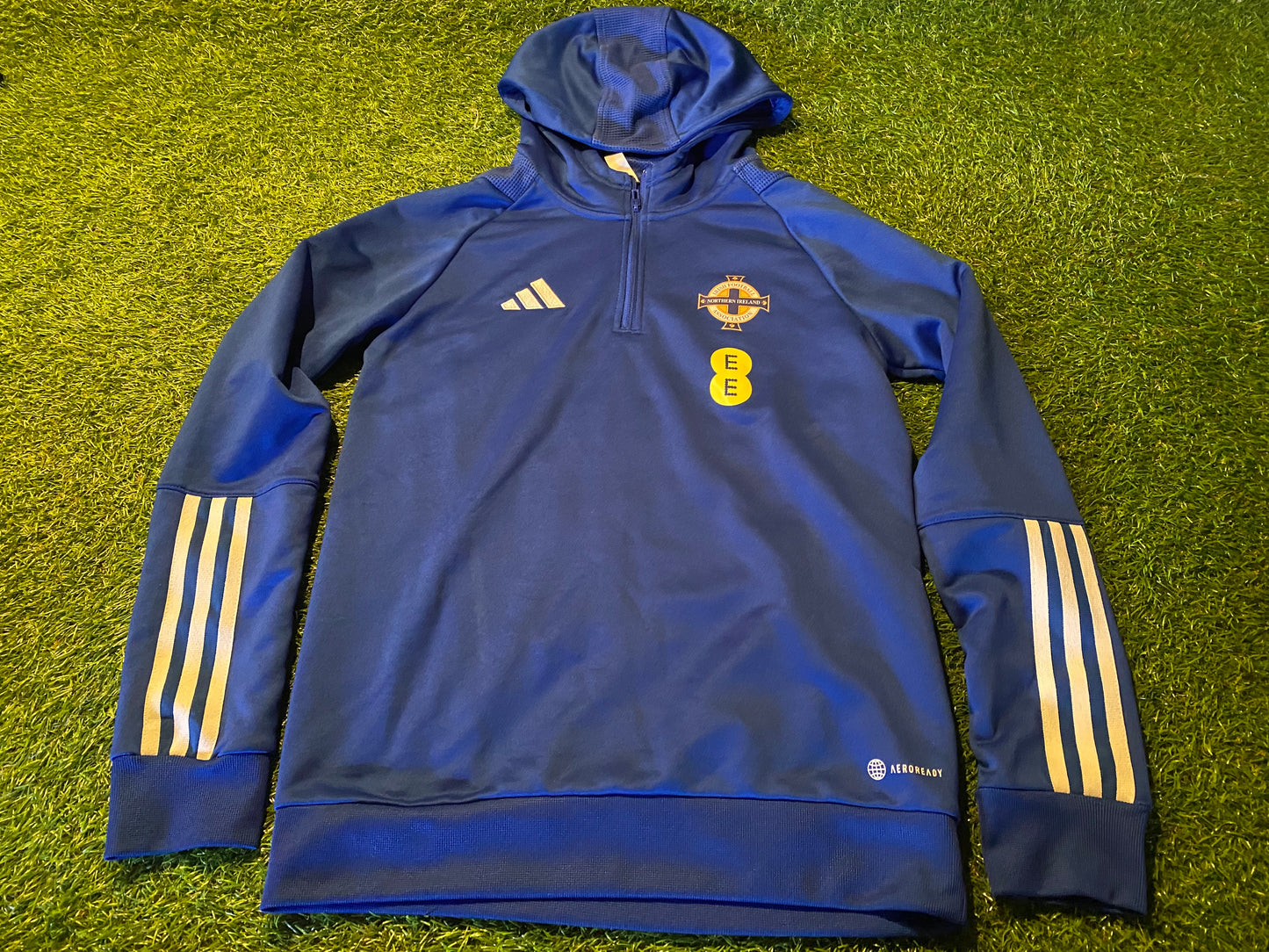 Northern Ireland Ulster Football Yoiths 13-14 Year Old Adidas Hoody Hooded Top