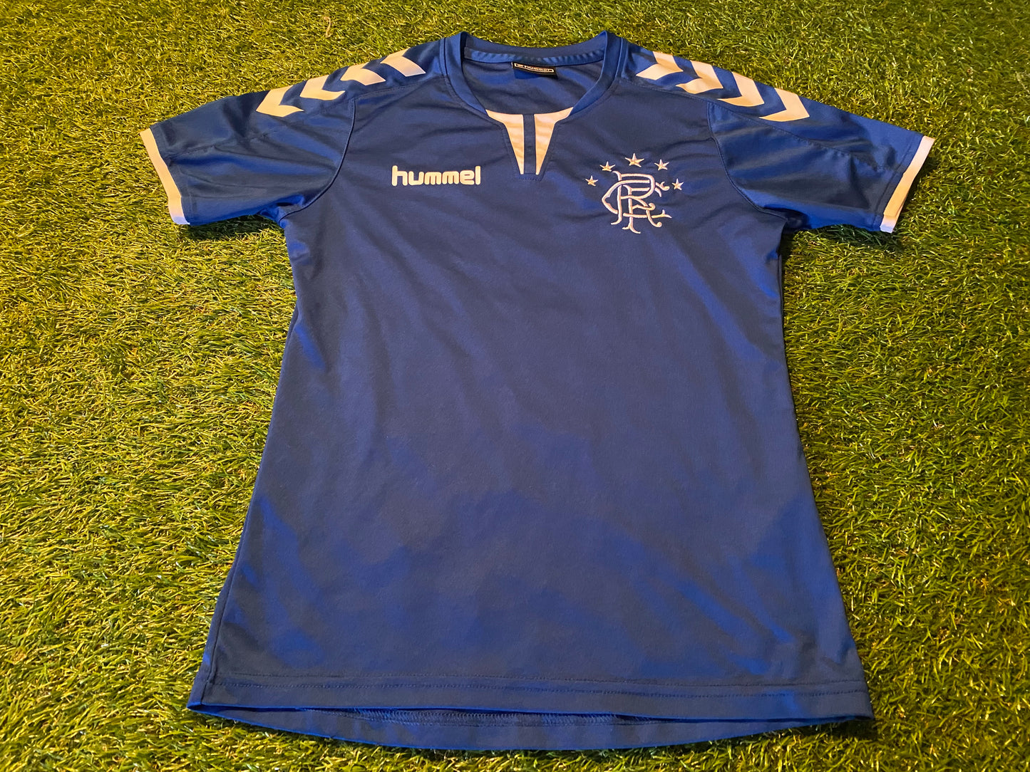 Glasgow Rangers Scotland Football Soccer Medium Boys 9-10 Year Old Hummel Jersey