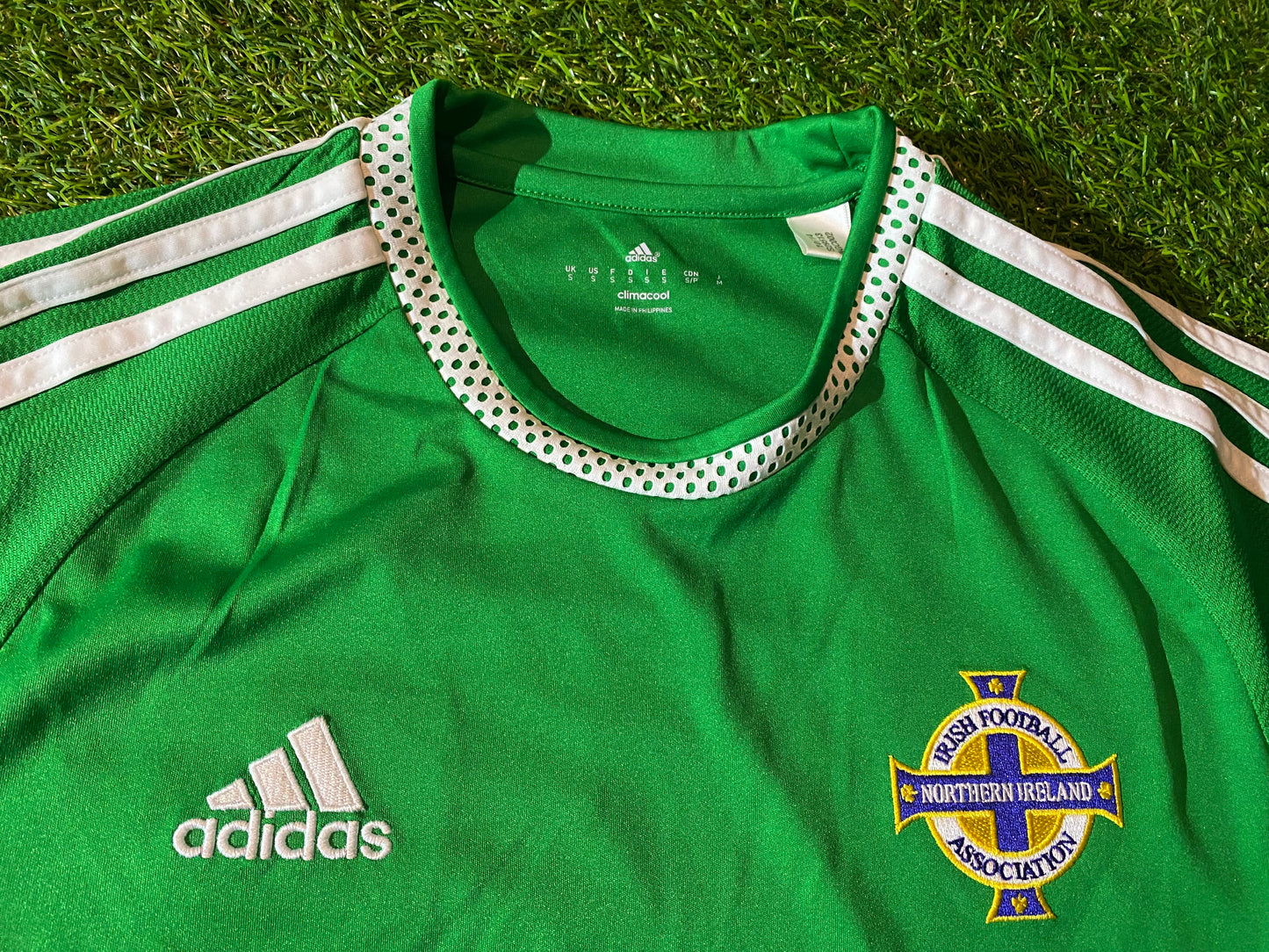 Northern Ireland Ulster GAWA Football Soccer Small Mans Adidas 2014 Home Jersey