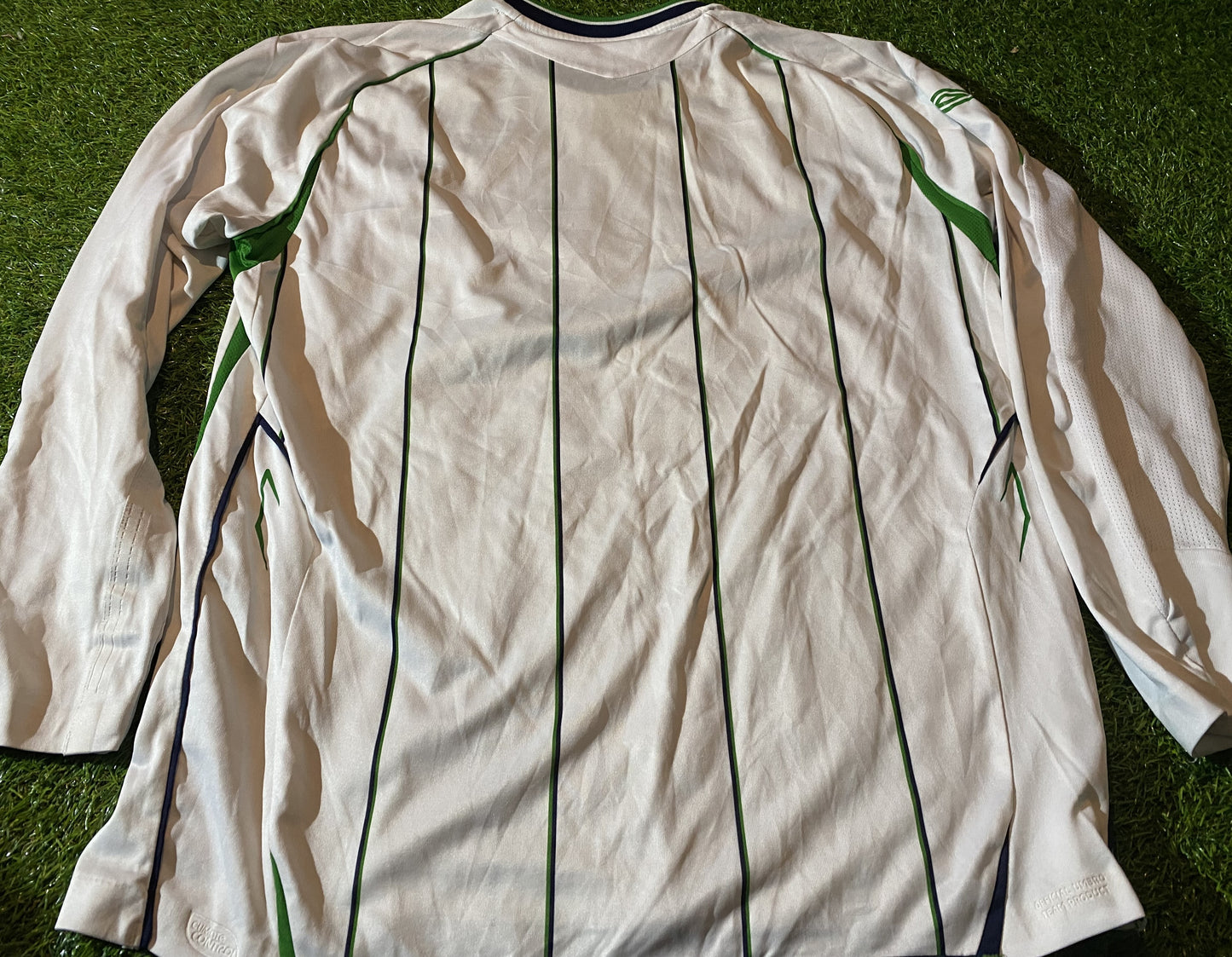 Northern Ireland Football Ulster Rare 2008 Large Mans Umbro Made L/S Home Jersey