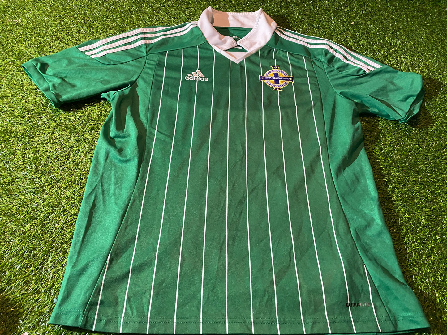 Northern Ireland Football Ulster Rare 2012 Large Mans Adidas Made Home Jersey