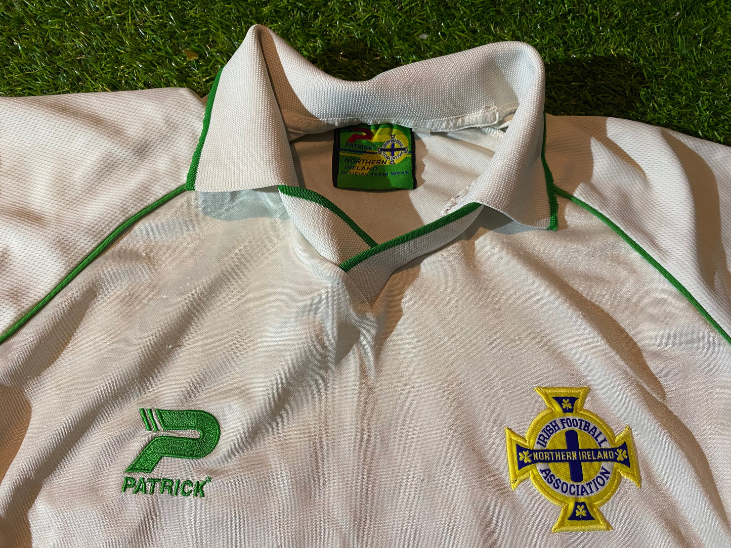 Northern Ireland GAWA Football Soccer Ulster Rare Large Mans Vintage Patrick Made Away Jersey