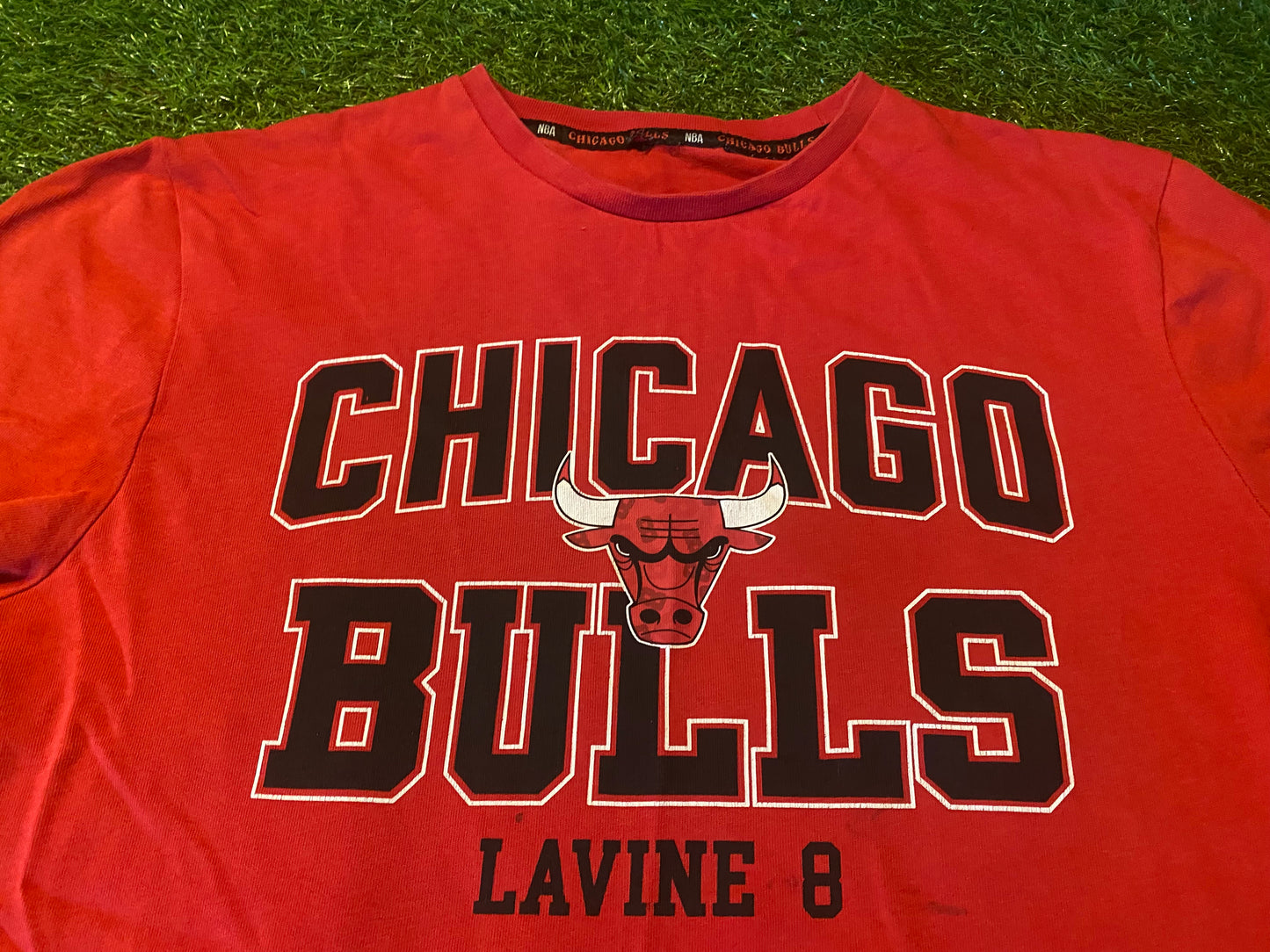 Chicago Bulls NBA Basketball USA Medium Mans Lavine no8 Cotton T Shirt