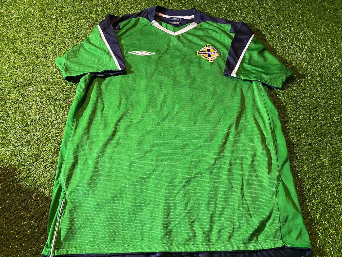 Northern Ireland GAWA Football Soccer Ulster Rare 2006 Large Mans Umbro Home Jersey