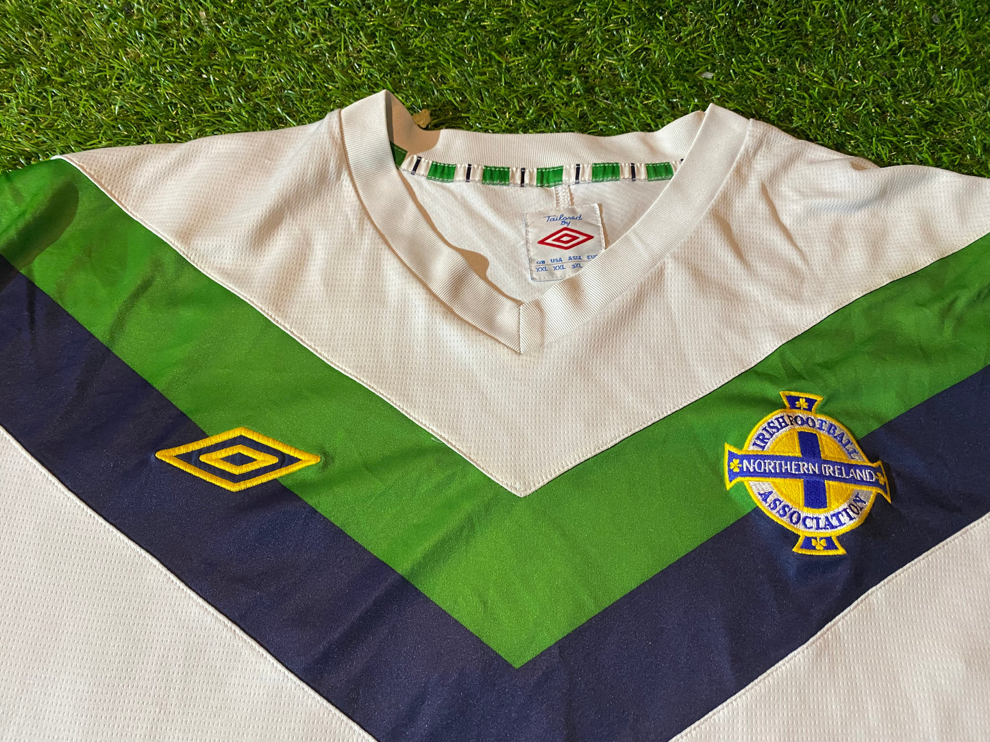 Northern Ireland Football Ulster Rare 2010 Big XXL 2XL Mans Umbro Made Away Jersey