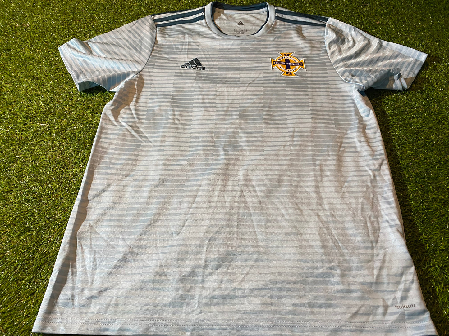 Northern Ireland Football Ulster GAWA 2017 Large Mans Adidas Made Away Jersey