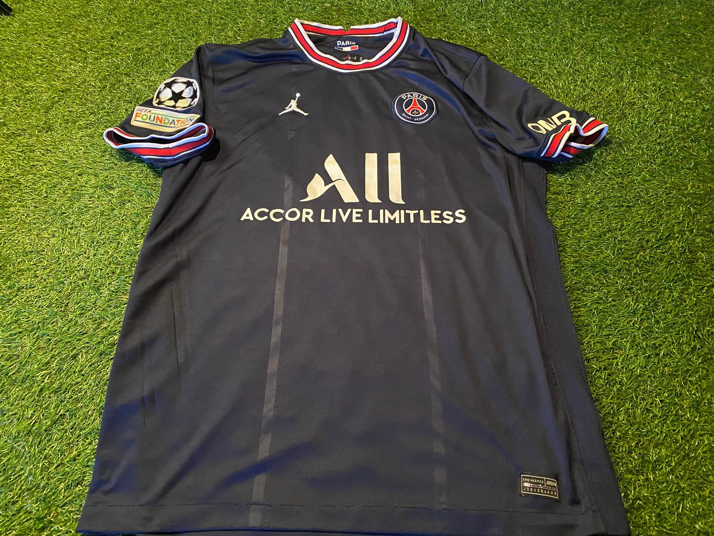 PSG Paris Saint Germain Soccer Football France Large Mans Neymar Jr no10 Home Jersey