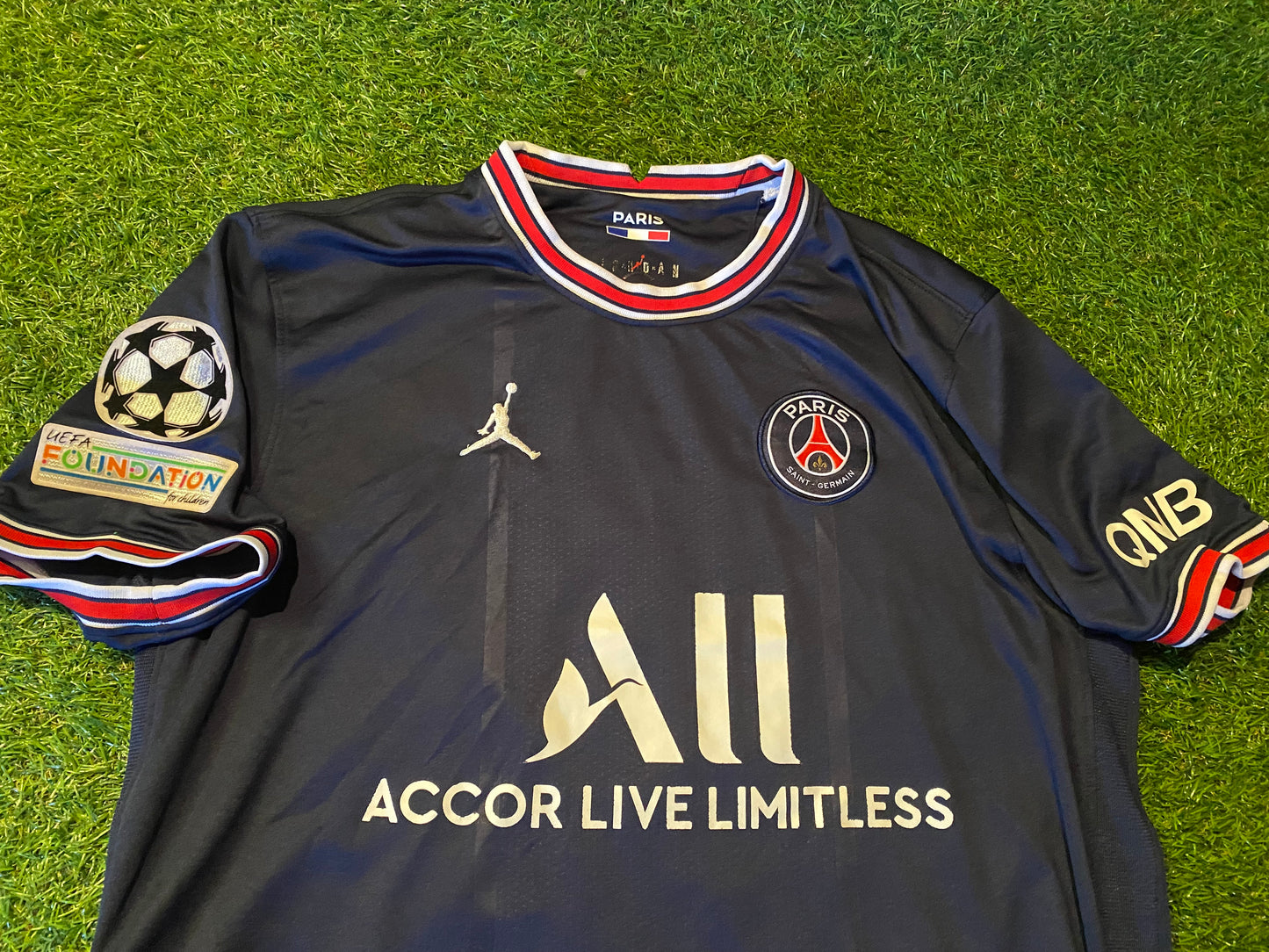 PSG Paris Saint Germain Soccer Football France Large Mans Neymar Jr no10 Home Jersey