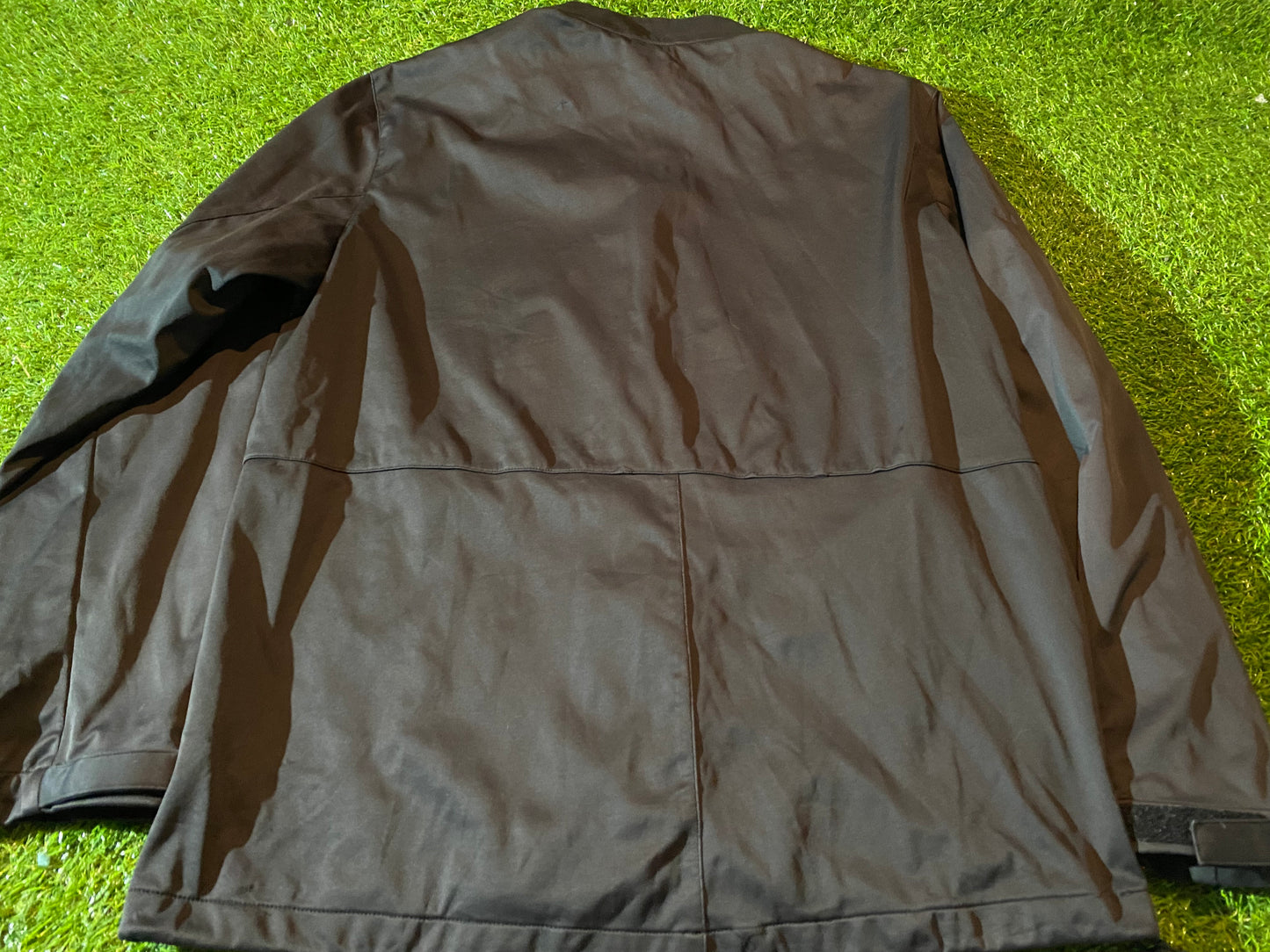 3 Three Stripes Adidas Climastorm Warm Single Layered Full Zip Up Large Mans Jacket / Coat