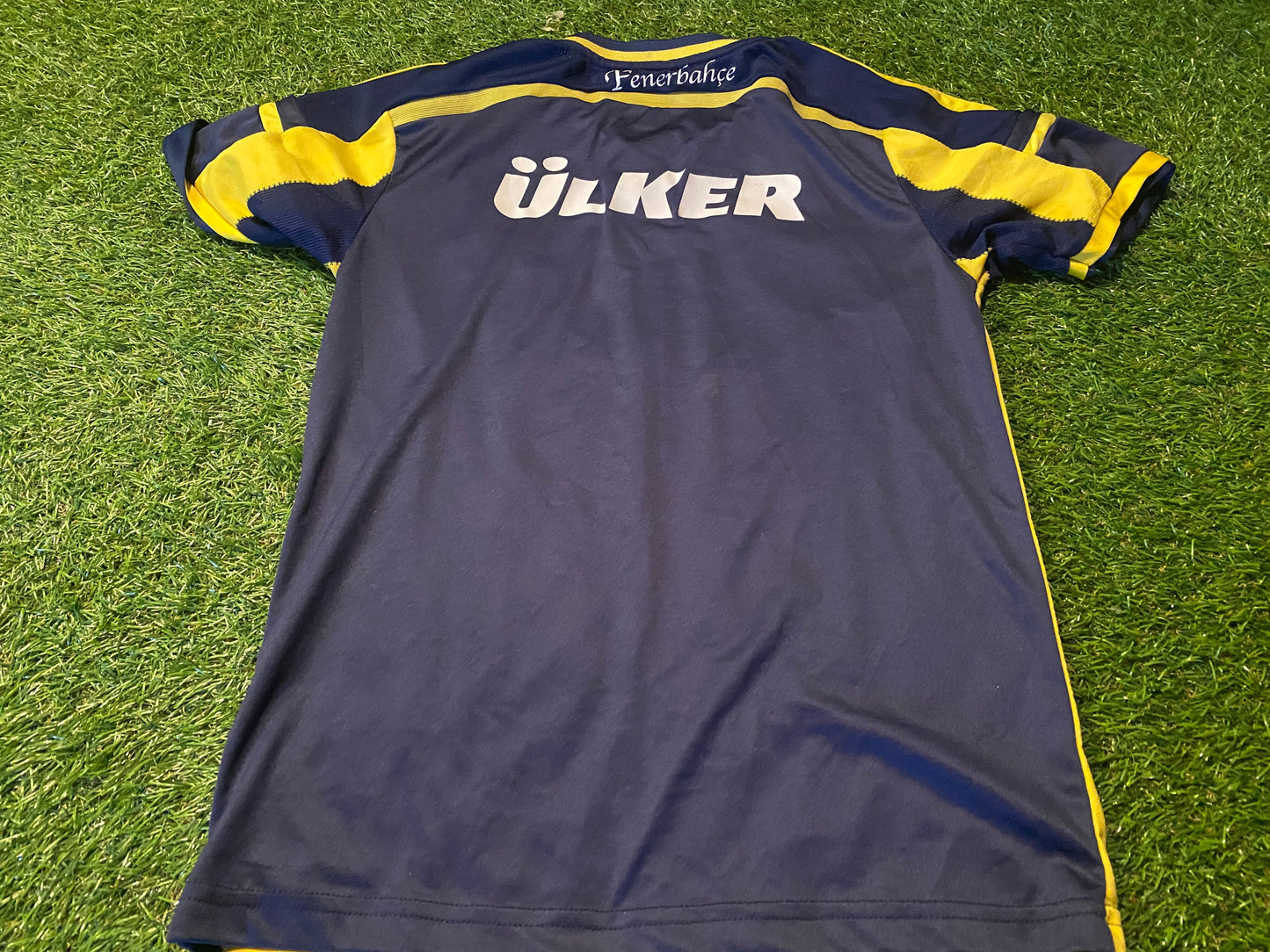 Fenerbahce FC Turkey Turkish Football Soccer Small Boys 7-8 Year Old Adidas Home Jersey