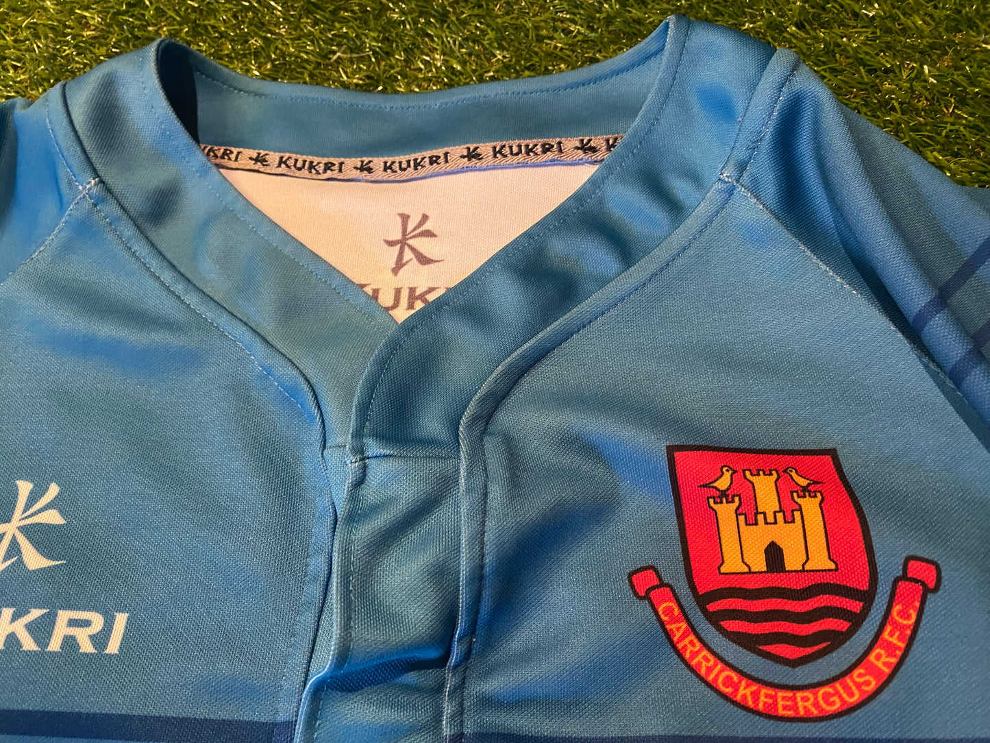 Carrickfergus RFC Ulster Ireland Rugby Union Football Medium mans Match worn no11 Jersey