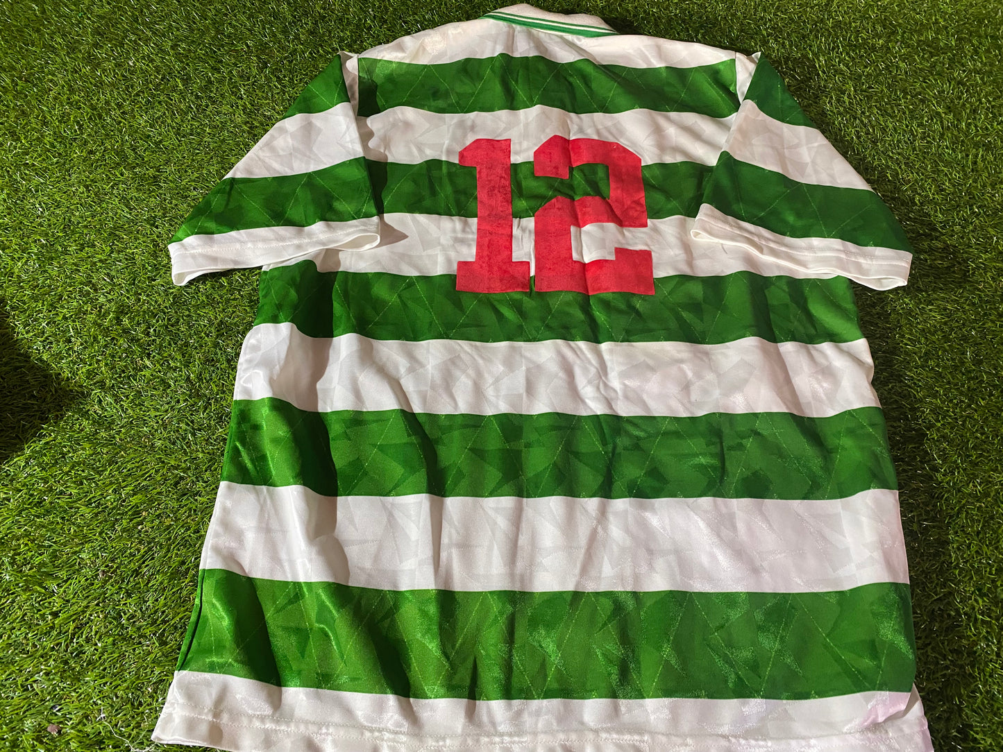 Celtic Scotland Football Large Mans Rare Vintage 1989 no12 Umbro Made Jersey
