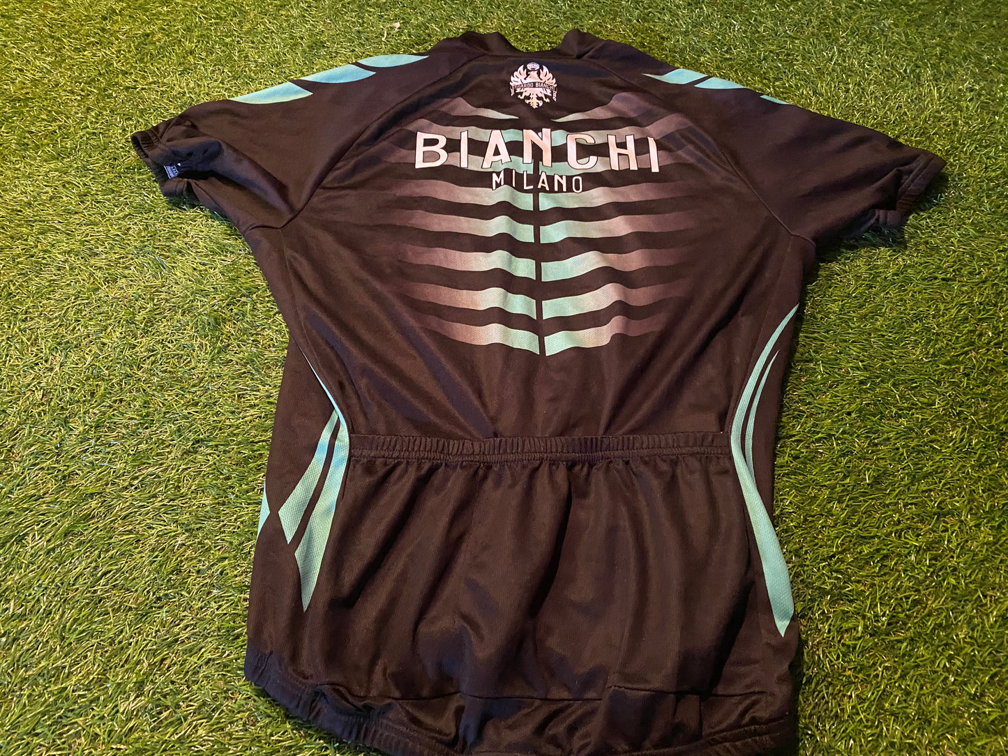 Bianchi Milano Milan Italia Italy Racing Cycling Bike Tour De France Type Medium Mans Jersey