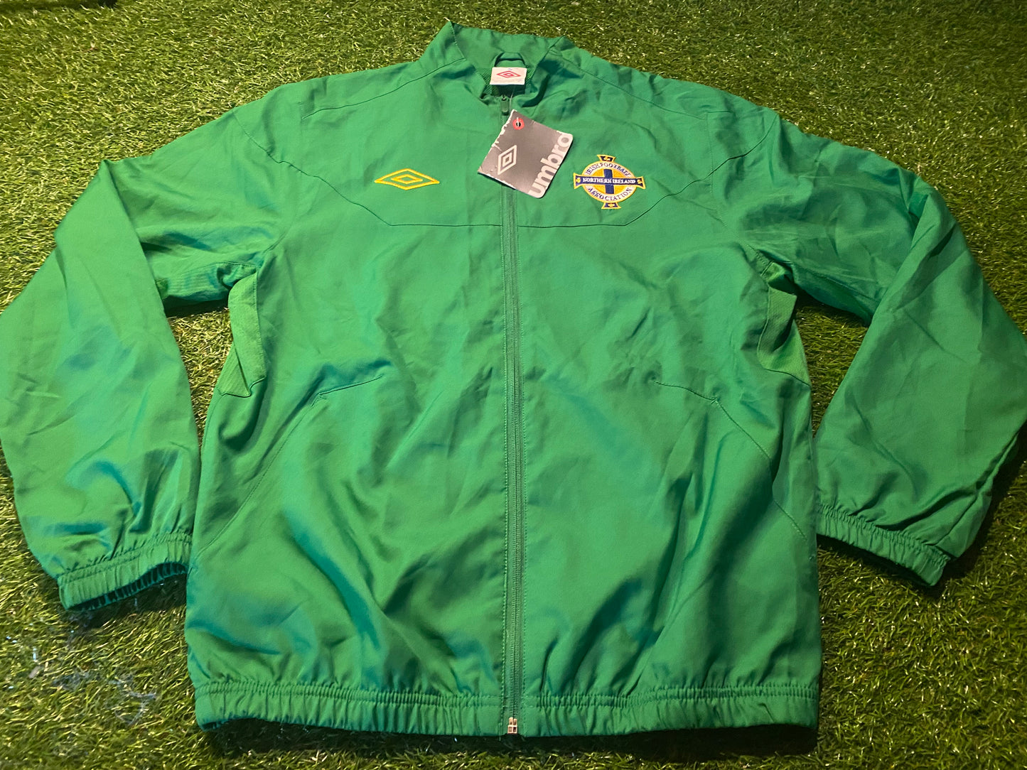 Northern Ireland Football Ulster GAWA Medium Mans Adidas Breathable Lined BNWT Jacket