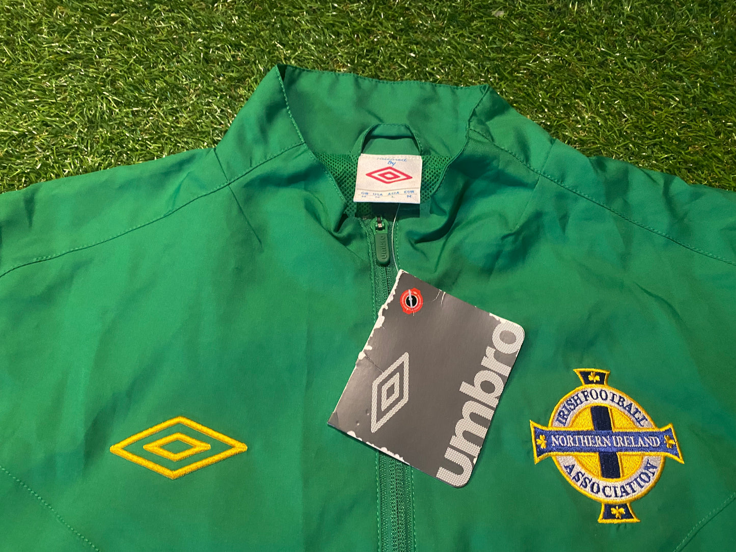Northern Ireland Football Ulster GAWA Medium Mans Adidas Breathable Lined BNWT Jacket