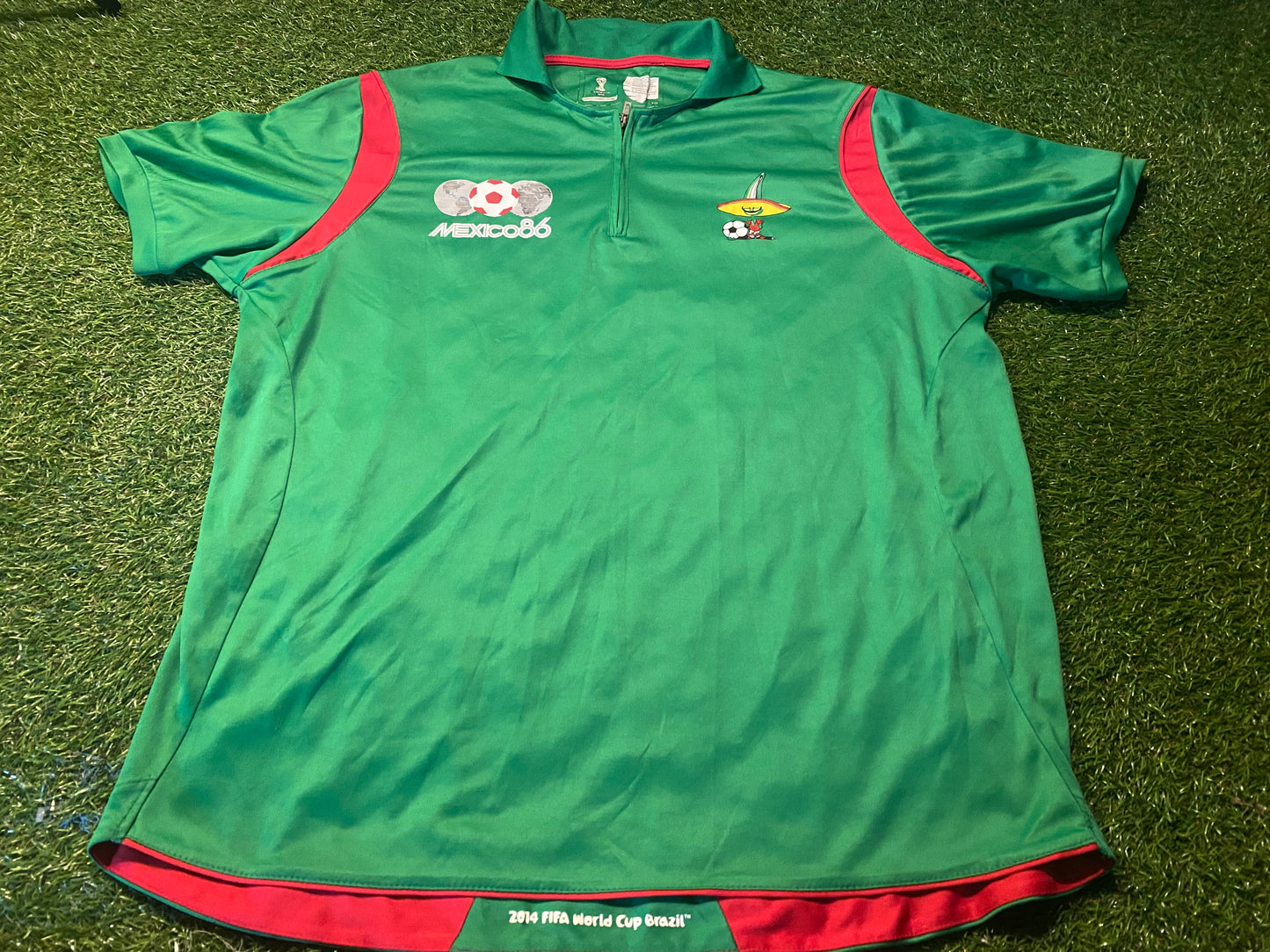 Northern Ireland Football Ulster GAWA Large Mans Vintage World Cup 1986 Leisure Top