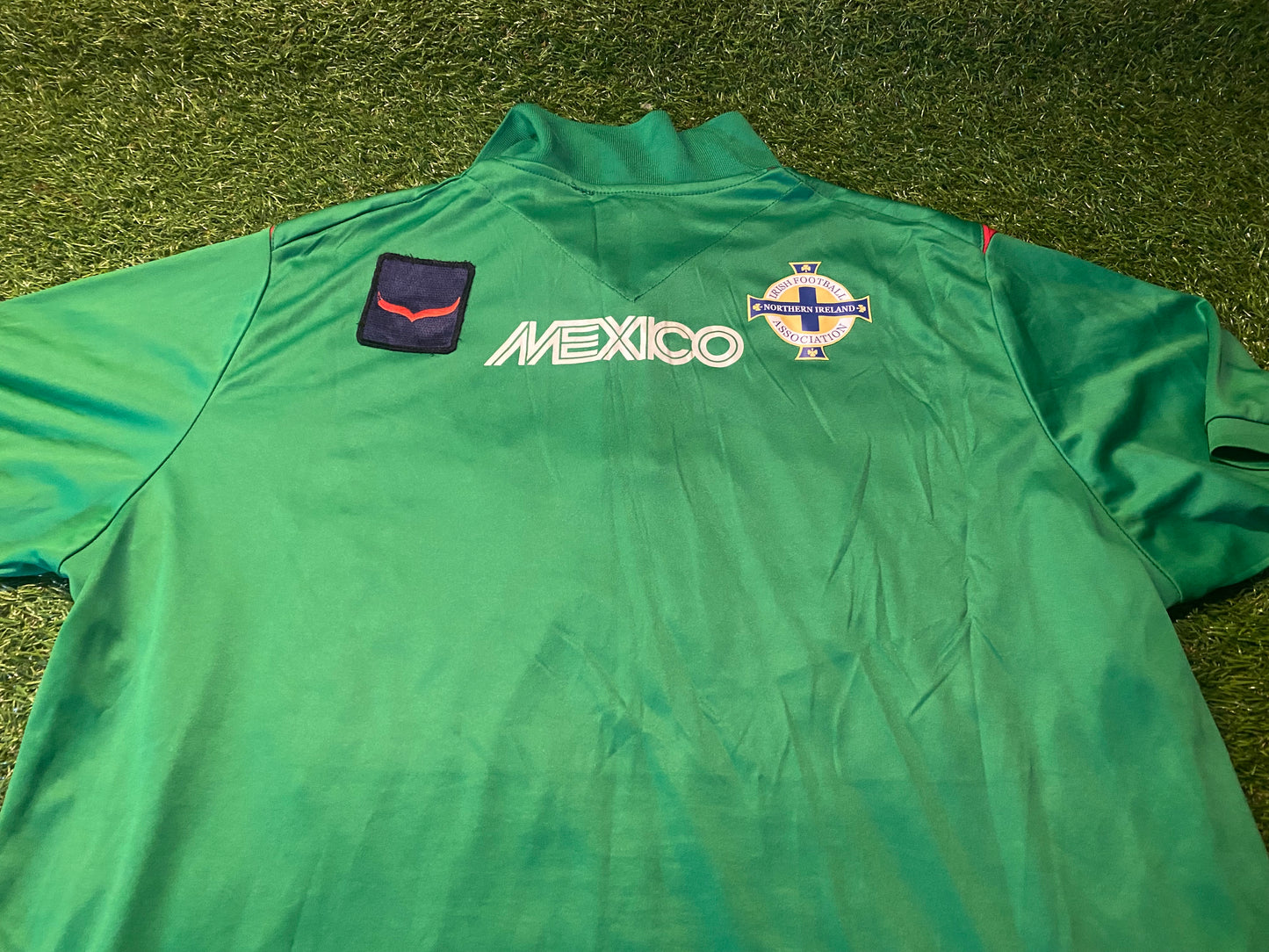 Northern Ireland Football Ulster GAWA Large Mans Vintage World Cup 1986 Leisure Top