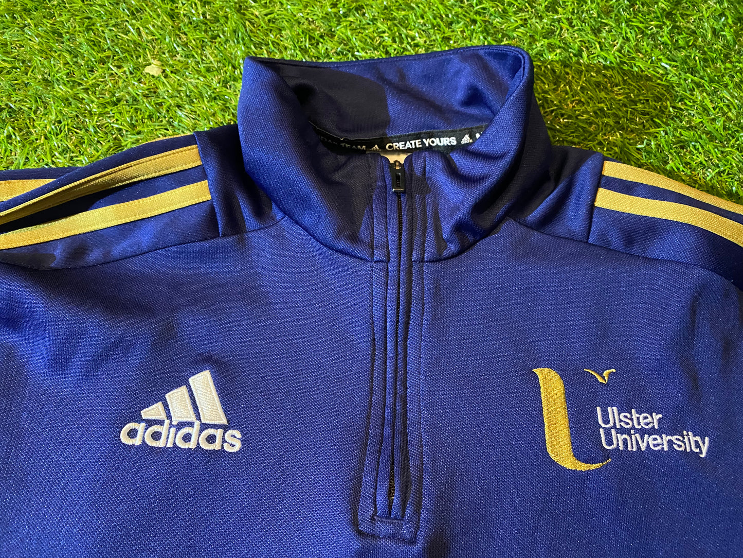 Ulster University Northern Ireland GAA Gaelic Hurling Football Small Mans Adidas Training Top