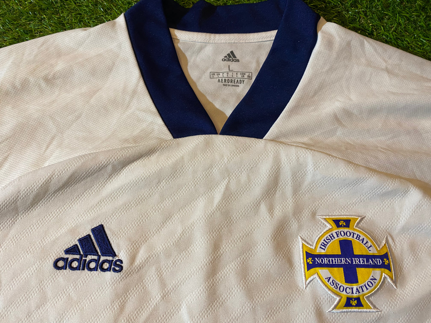 Northern Ireland Football Ulster Rare 2019 Large Mans Adidas Made AwayJersey