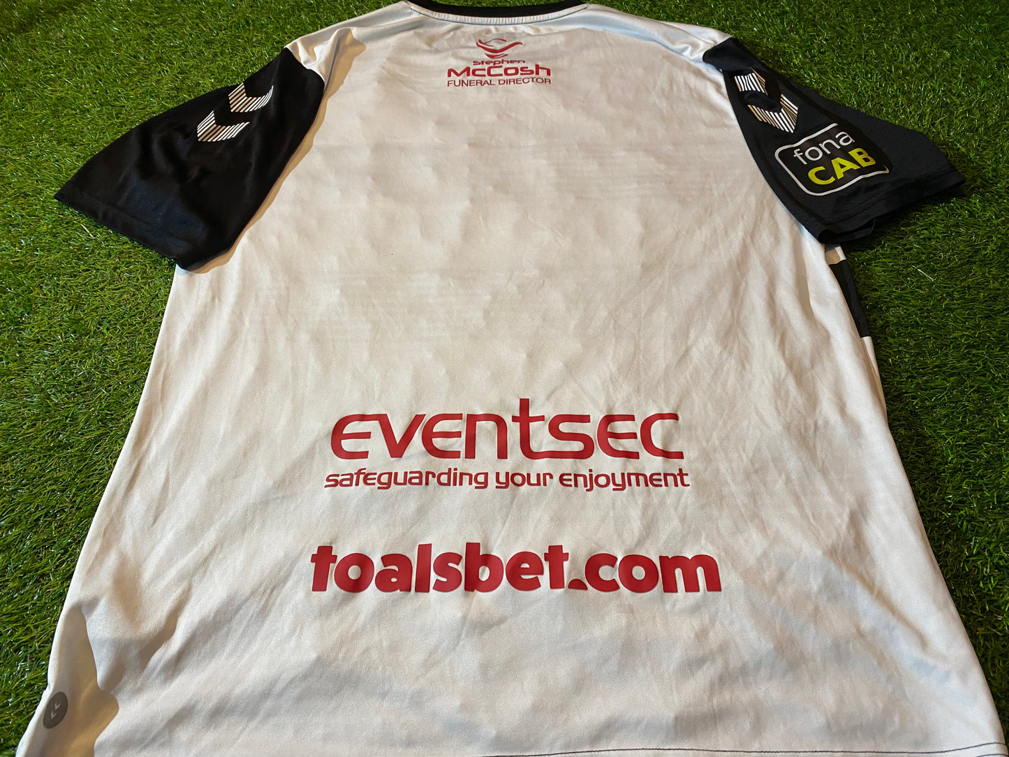 Crusaders FC Northern Ireland Football XL Extra Large Mans Hummel Made Away Jersey