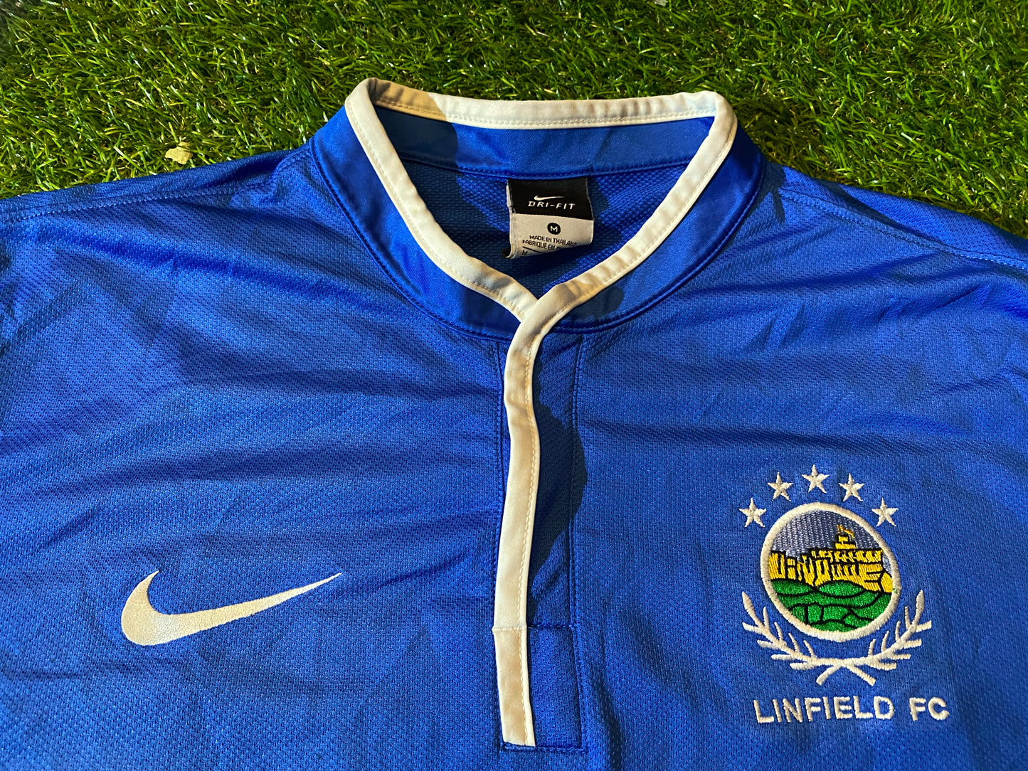 Linfield FC Ulster Northern Ireland Football Medium Mans Nike Made Home Jersey
