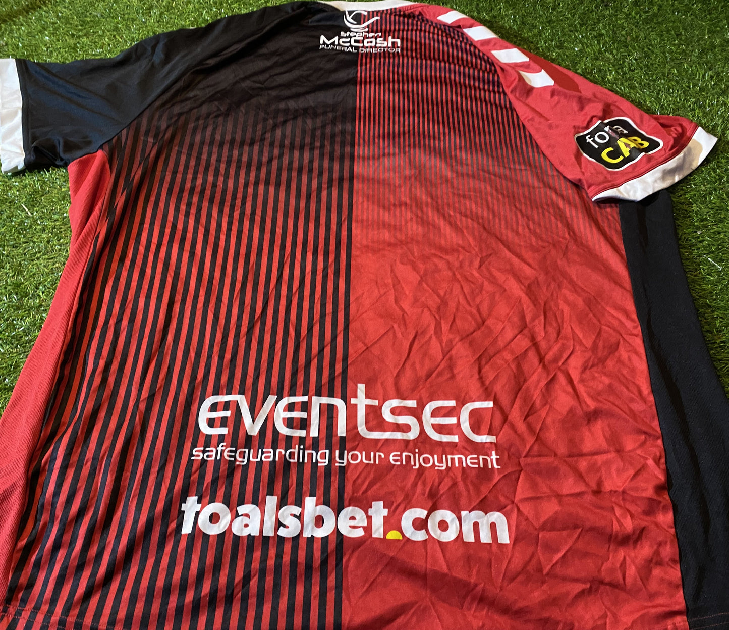 Crusaders FC Northern Ireland Football Big 3XL-4XL Hummel Made Home Jersey