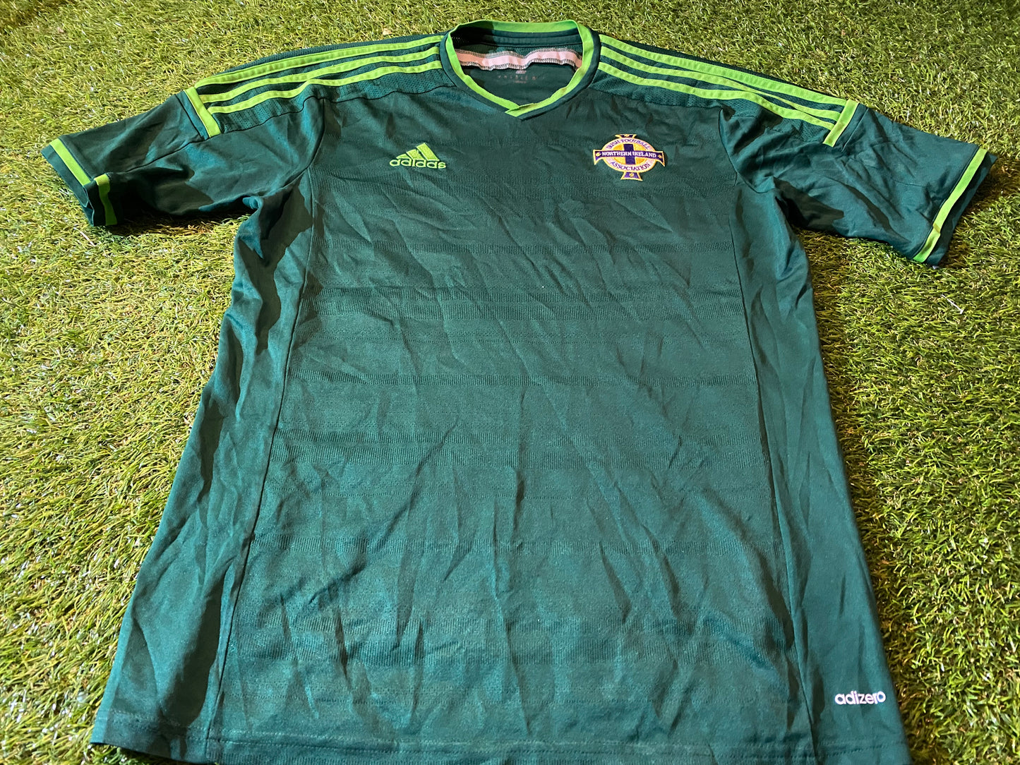 Northern Ireland Football Ulster GAWA Medium Mans Adidas Made S/S 2013 Home Jersey